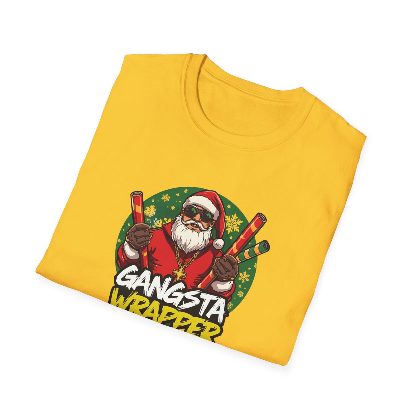 Gangsta Wrapper Santa Street Style T-Shirt