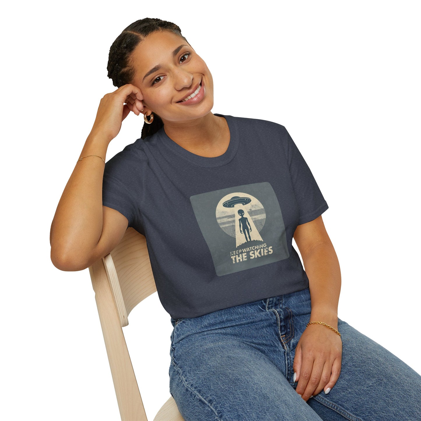 Keep Watching the Skies T-Shirt — Vintage UFO Encounter Graphic Tee