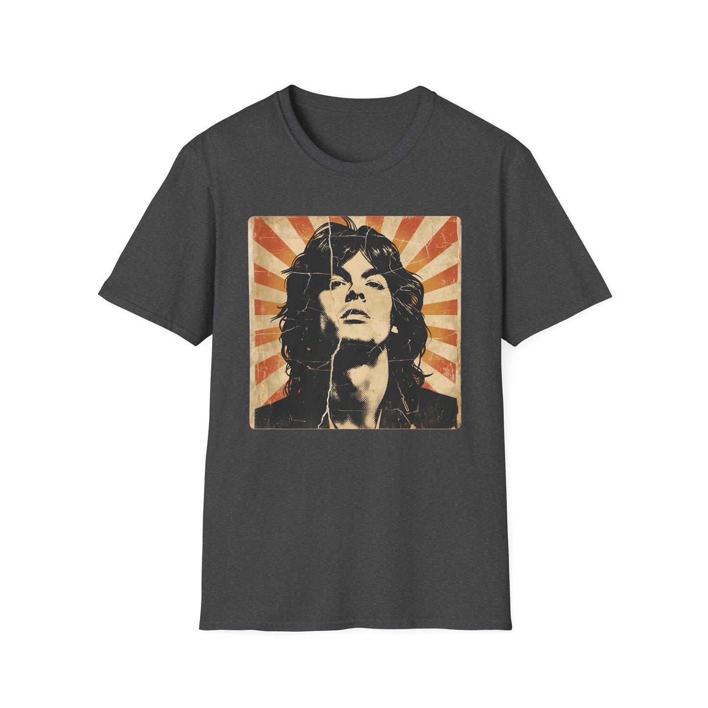 Vintage Rock Legend T-Shirt — Retro Music Icon Headshot Tee
