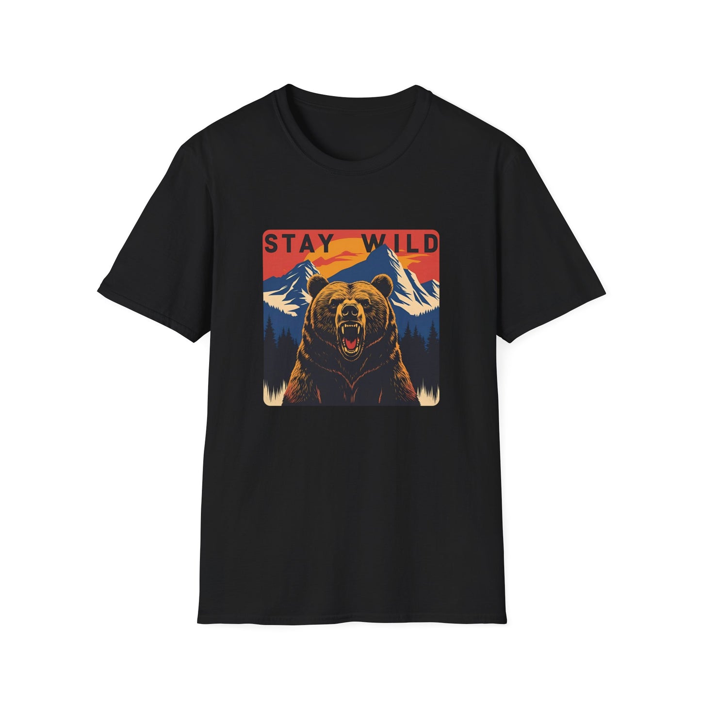 Stay Wild - Bear Graphic T-Shirt