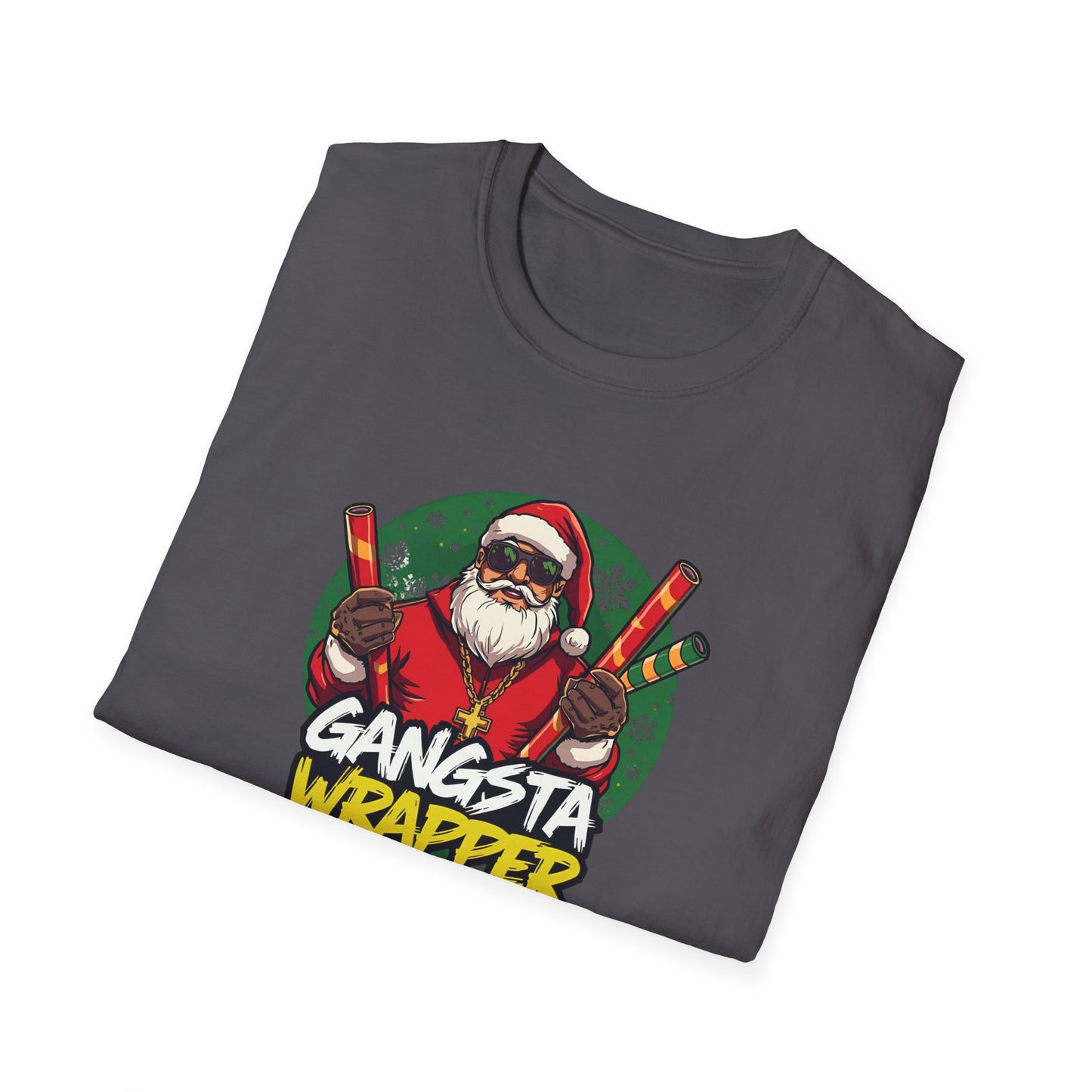 Gangsta Wrapper Santa Street Style T-Shirt