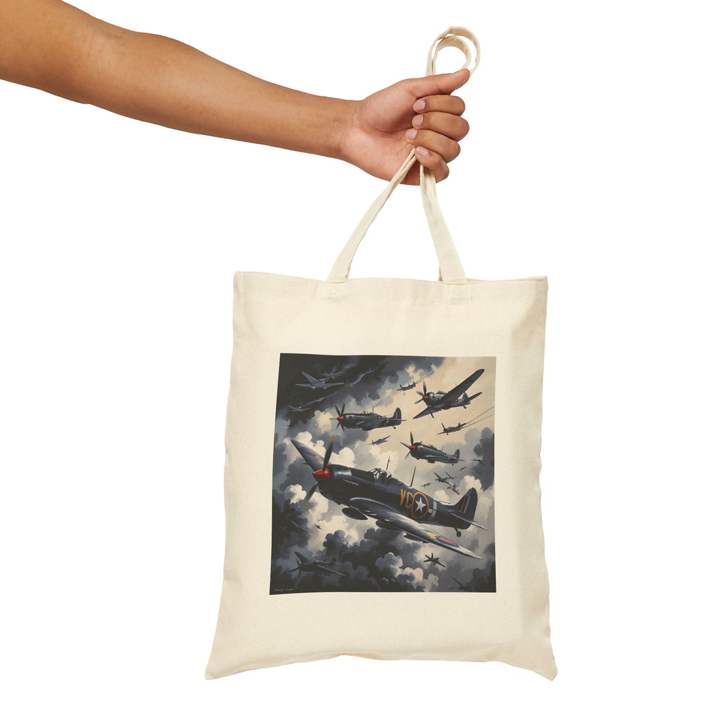 Sky Dominion Tote Bag in Natural