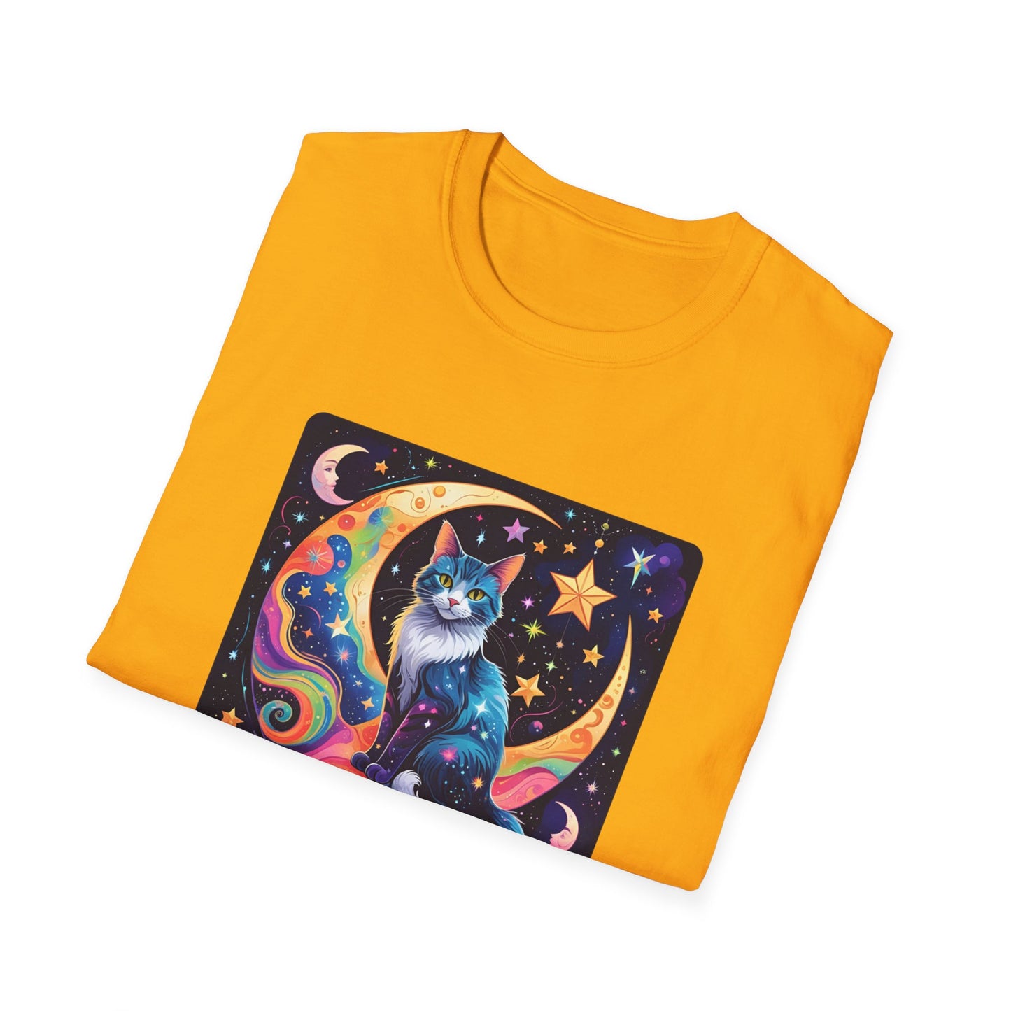 Psychedelic Moon Cat T-Shirt