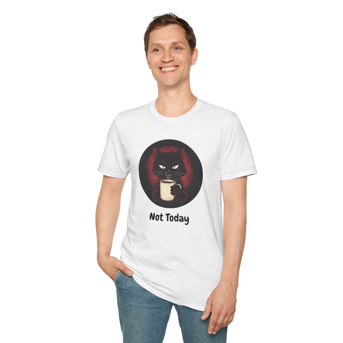 Not Today Cat T-Shirt - Grumpy Cat with Attitude