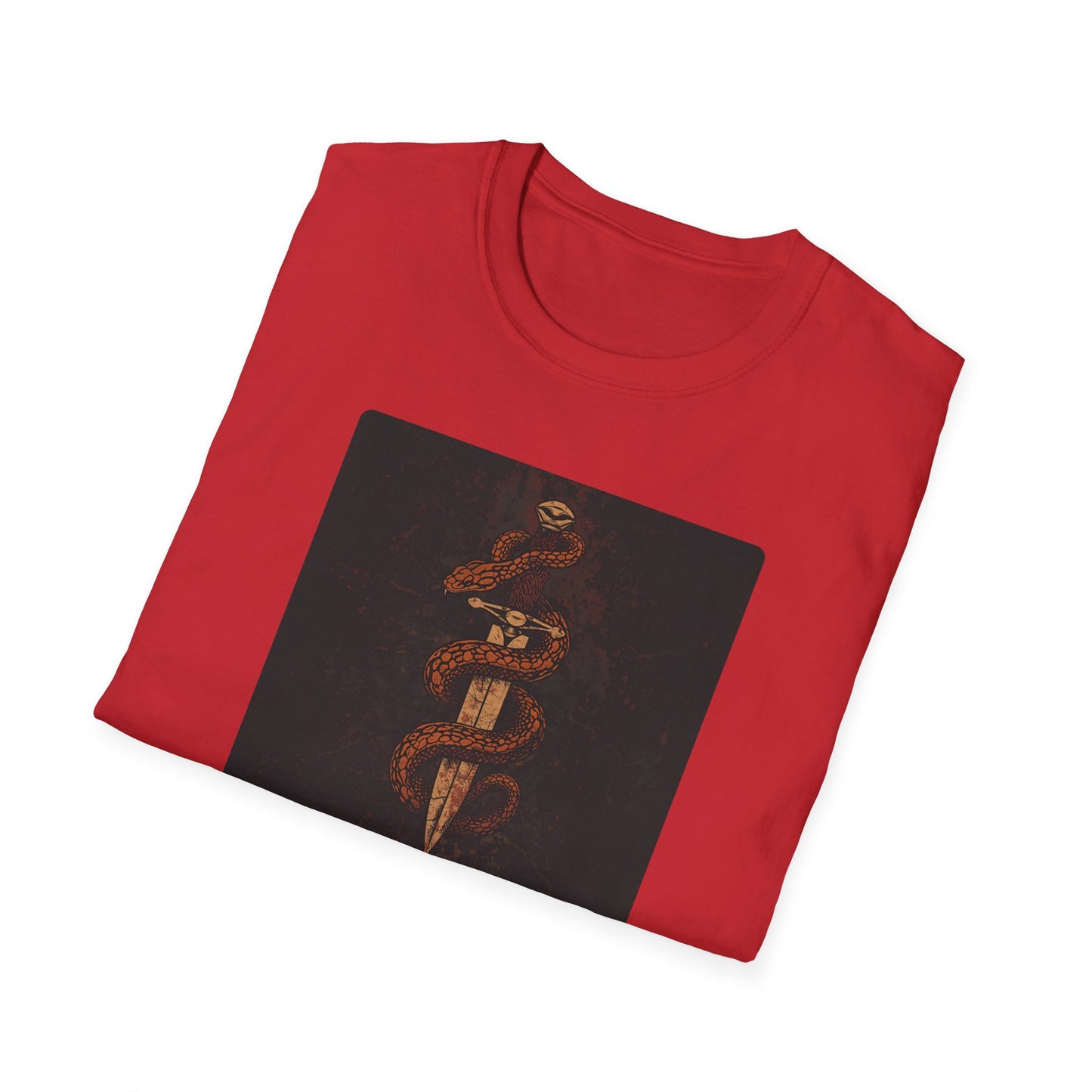 Venom & Virtue T-Shirt — Gothic Snake and Dagger