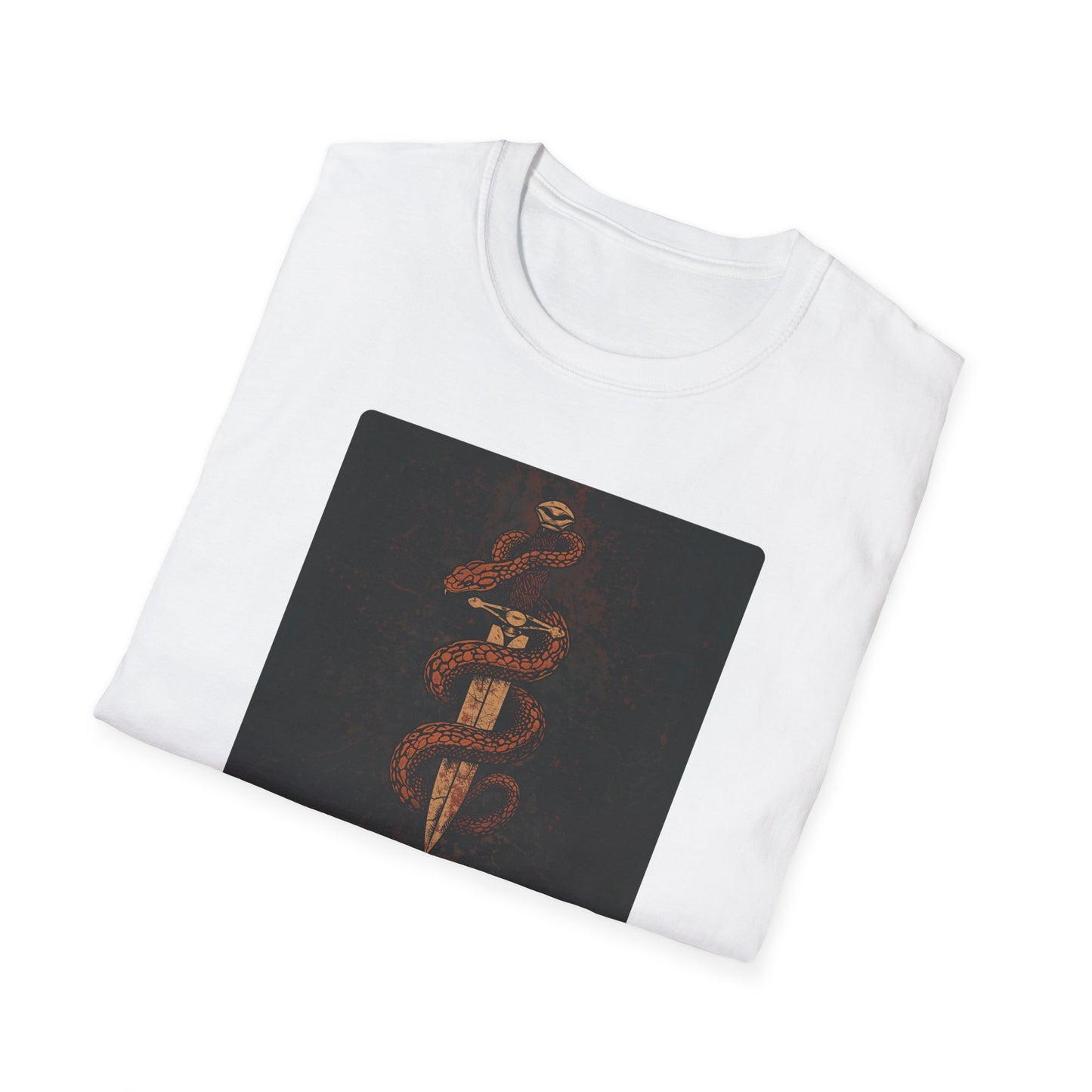 Venom & Virtue T-Shirt — Gothic Snake and Dagger