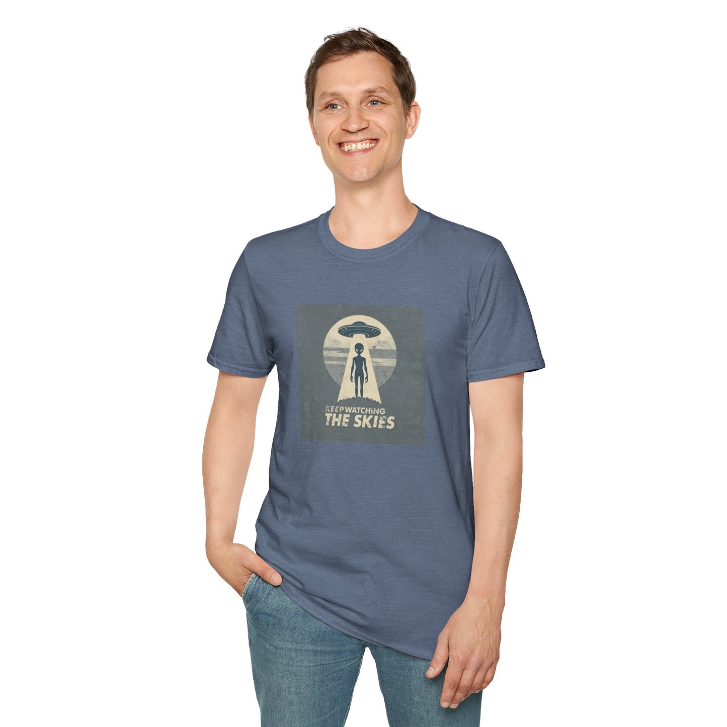 Keep Watching the Skies T-Shirt — Vintage UFO Encounter Graphic Tee