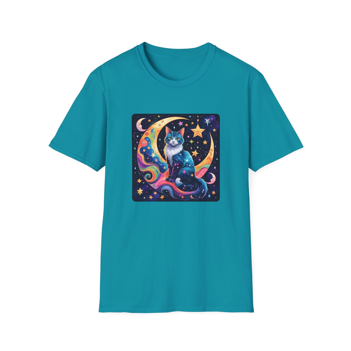 Psychedelic Moon Cat T-Shirt