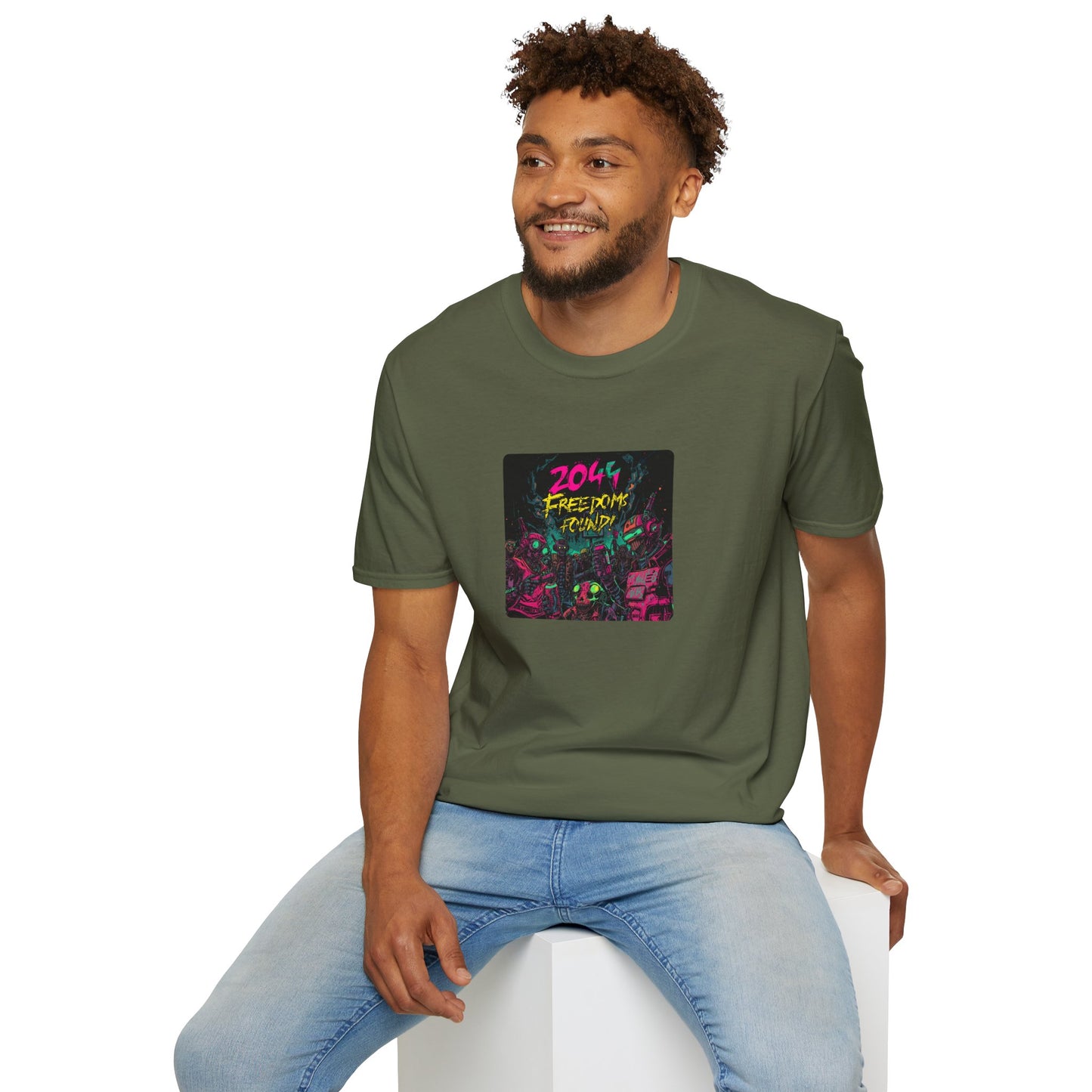 2044 Freedom Found - Cyberpunk T-Shirt