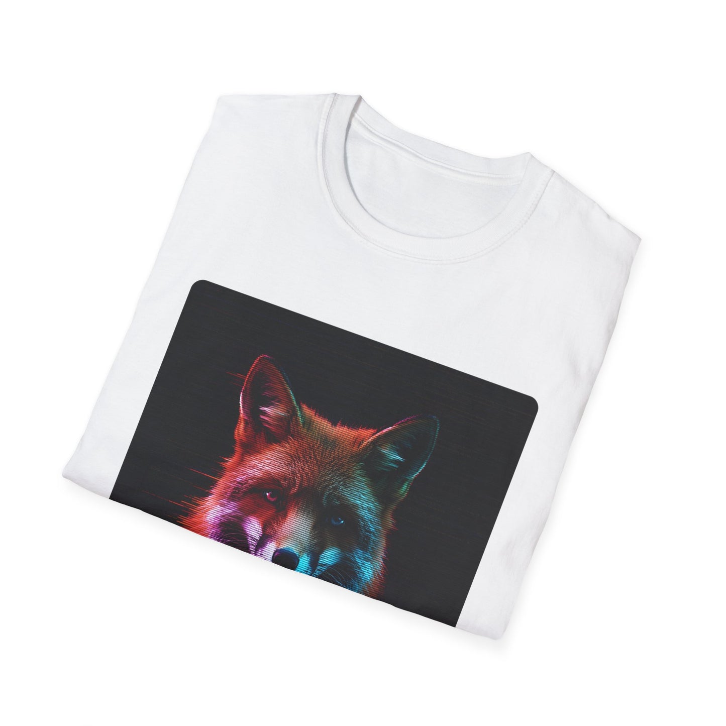 Pixel Fade – Glitched Fox Static Tee