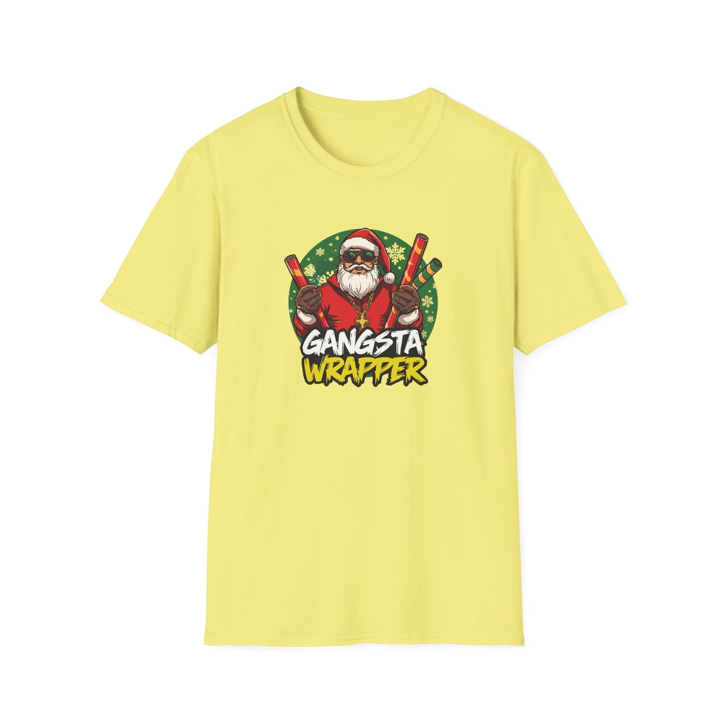 Gangsta Wrapper Santa Street Style T-Shirt