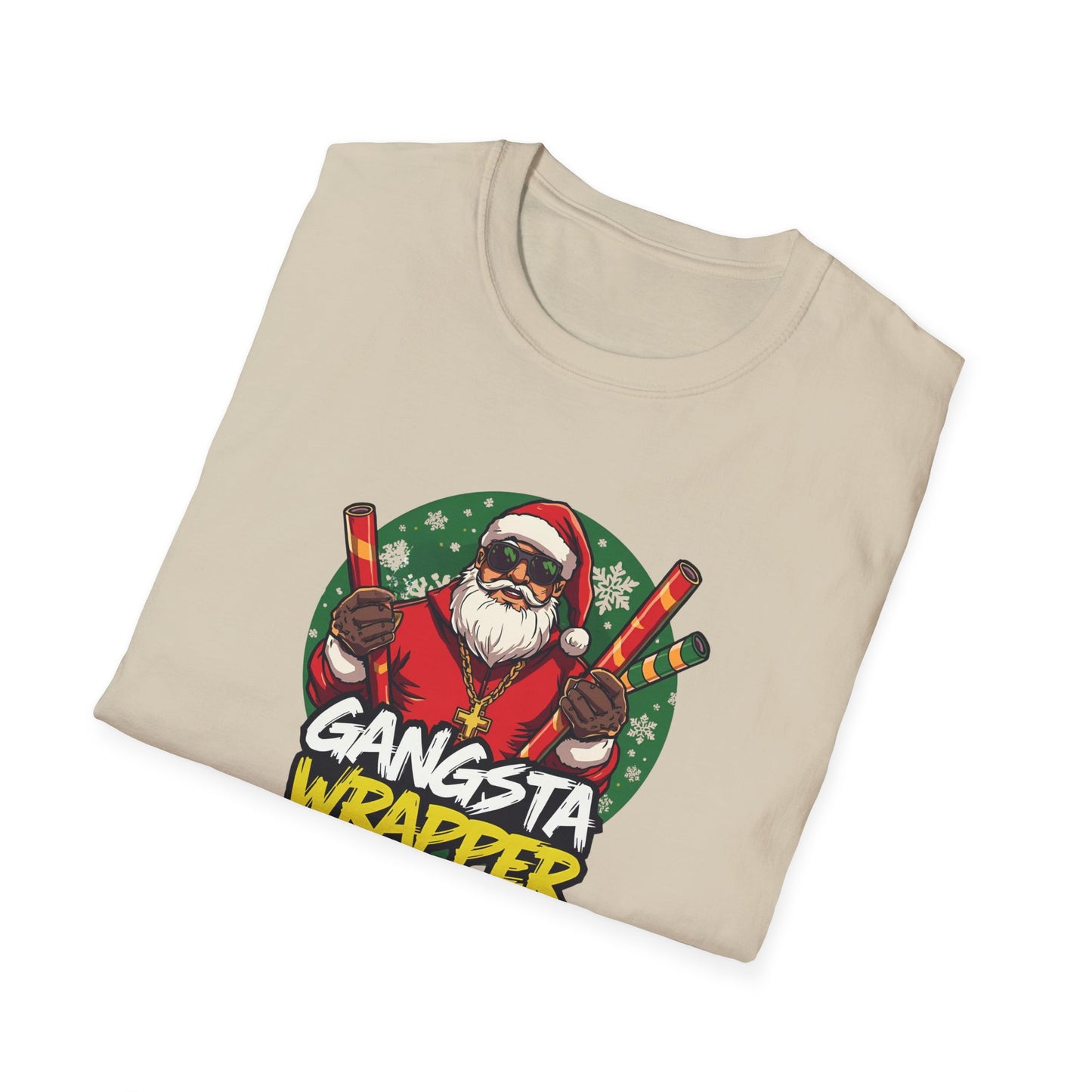 Gangsta Wrapper Santa Street Style T-Shirt