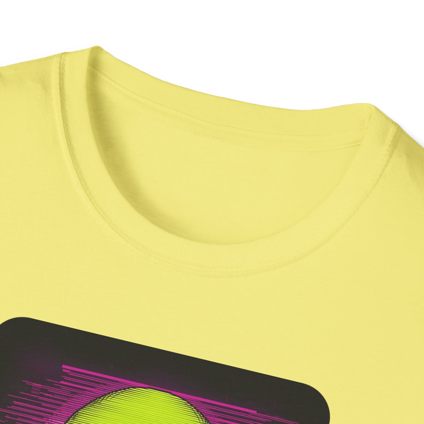 Game Over Retro Gamer Tee - Pixellated Skull in Cornsilk -Neckline