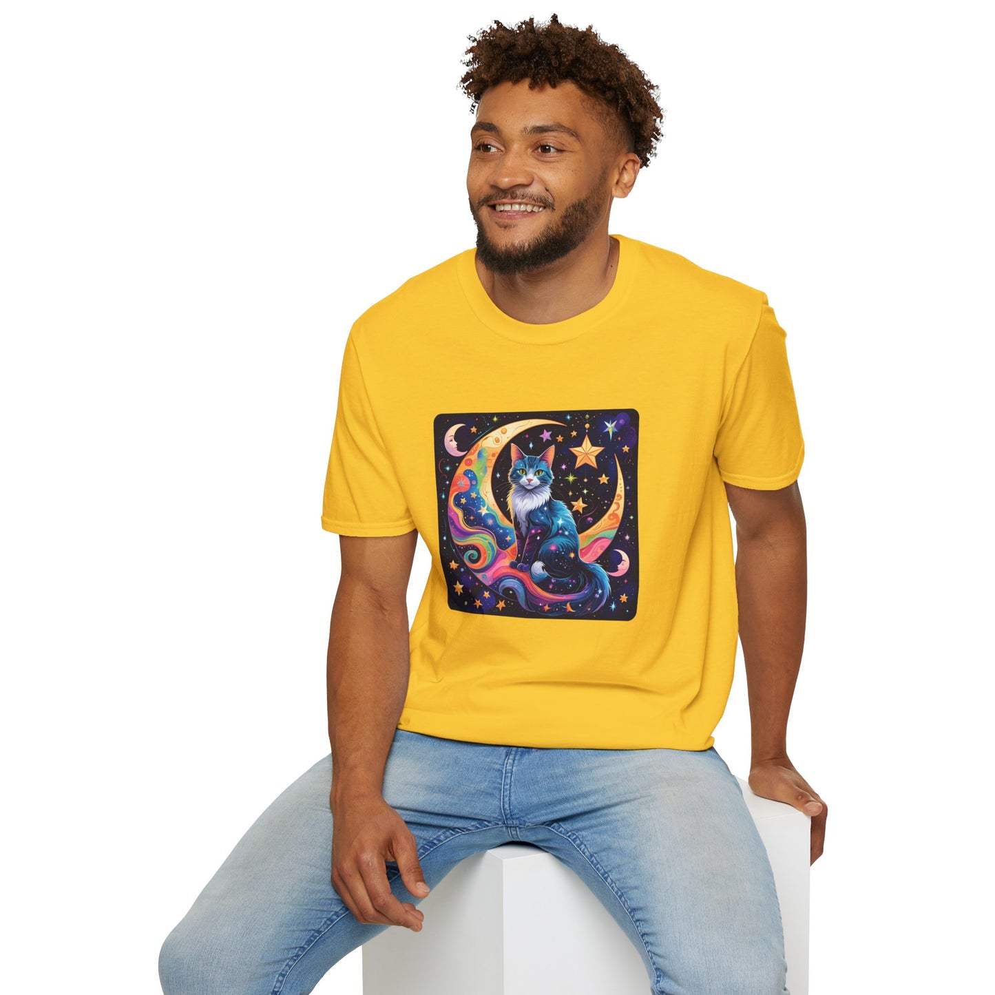 Psychedelic Moon Cat T-Shirt