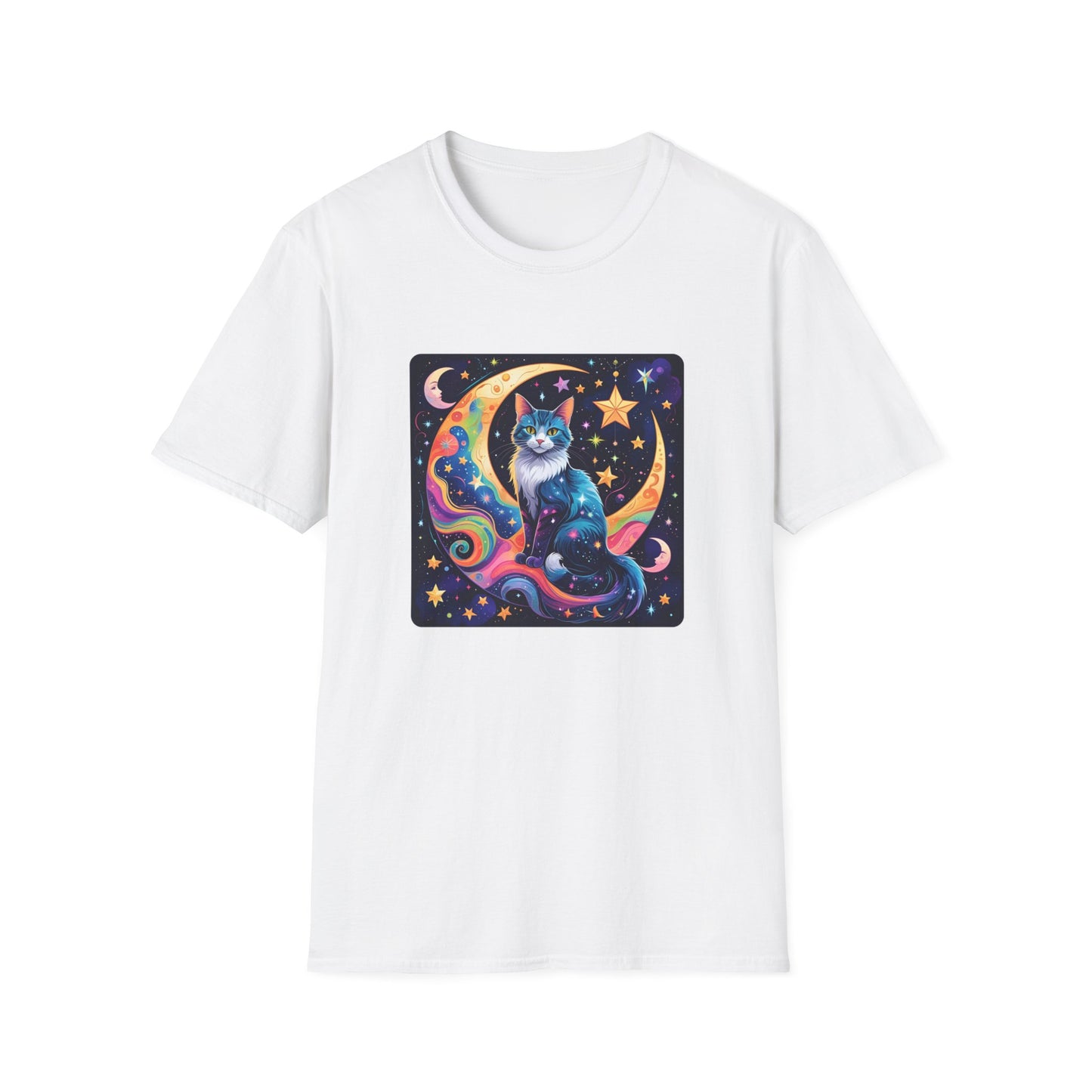 Psychedelic Moon Cat T-Shirt