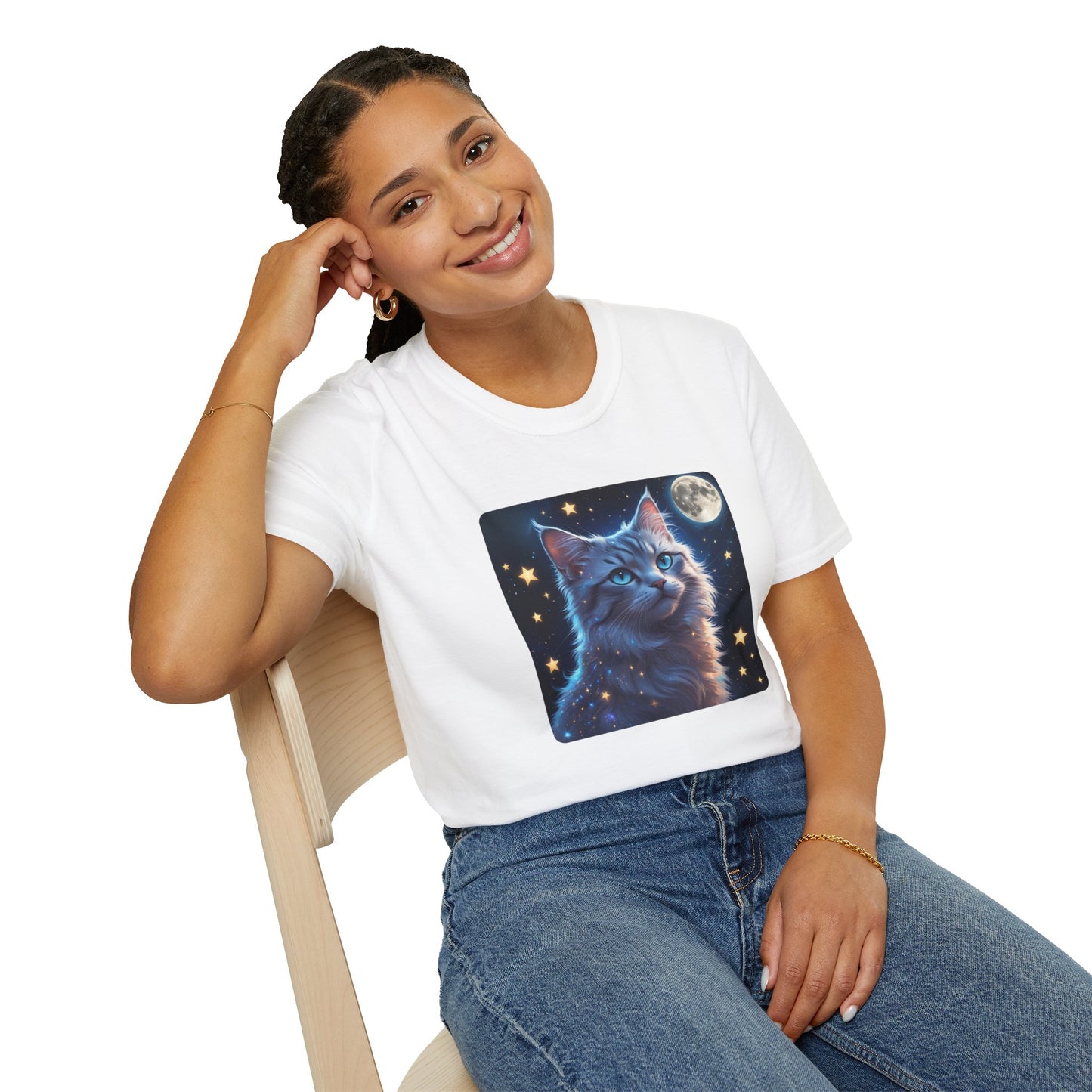 Celestial Cat Dreams T-Shirt