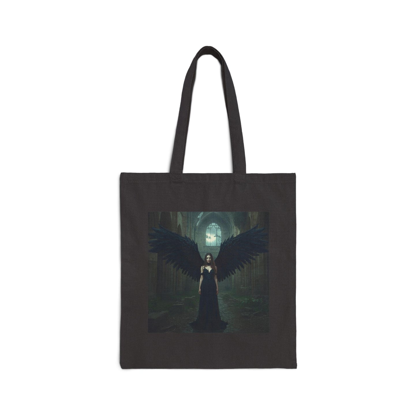 Wings of Ruin Tote Bag in Black