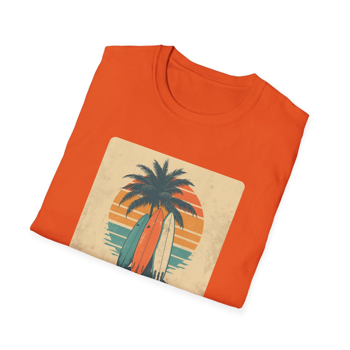Retro Surfboard Trio – Vintage Surf Culture Tee