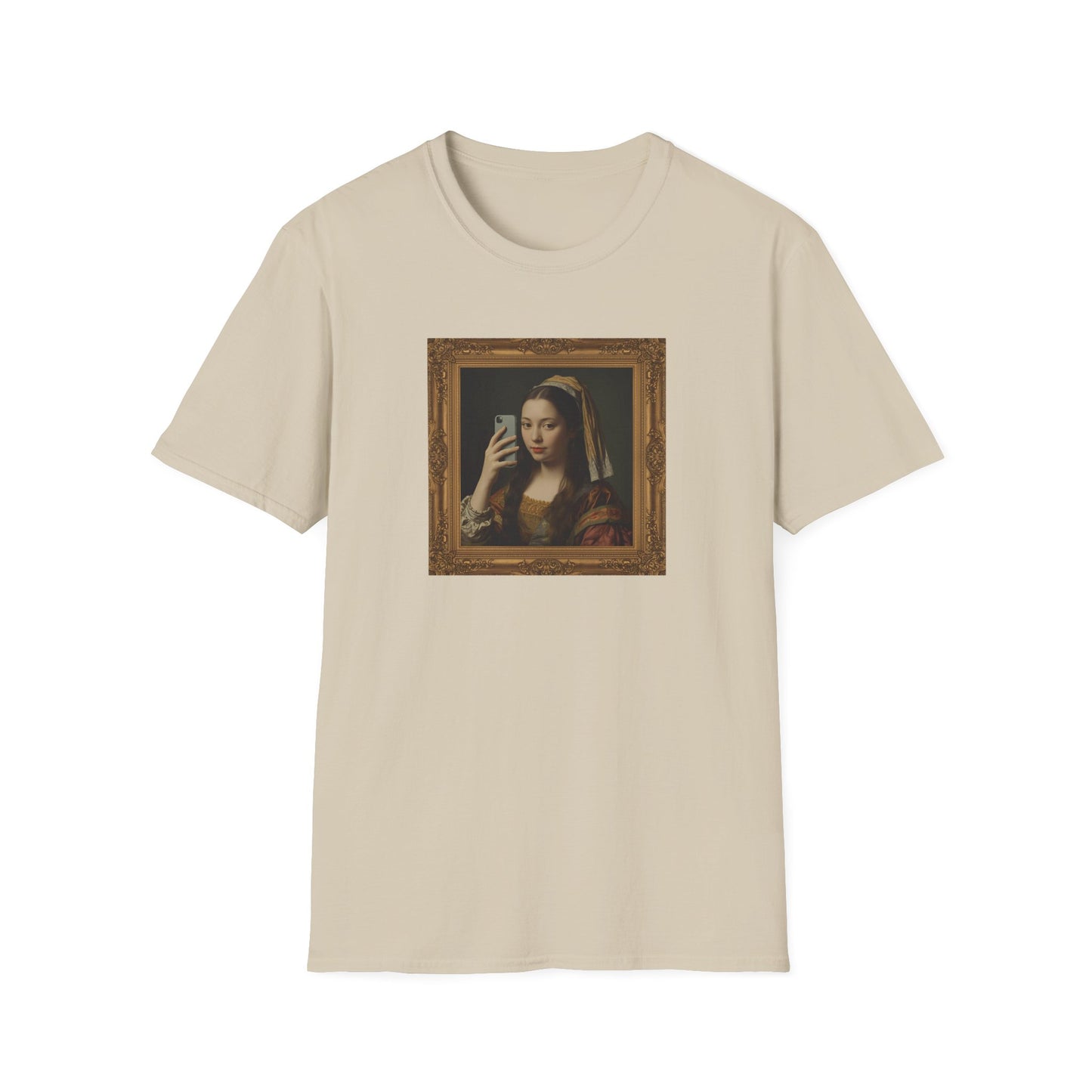 Renaissance Selfie T-Shirt – Classical Art Parody with Modern Twist