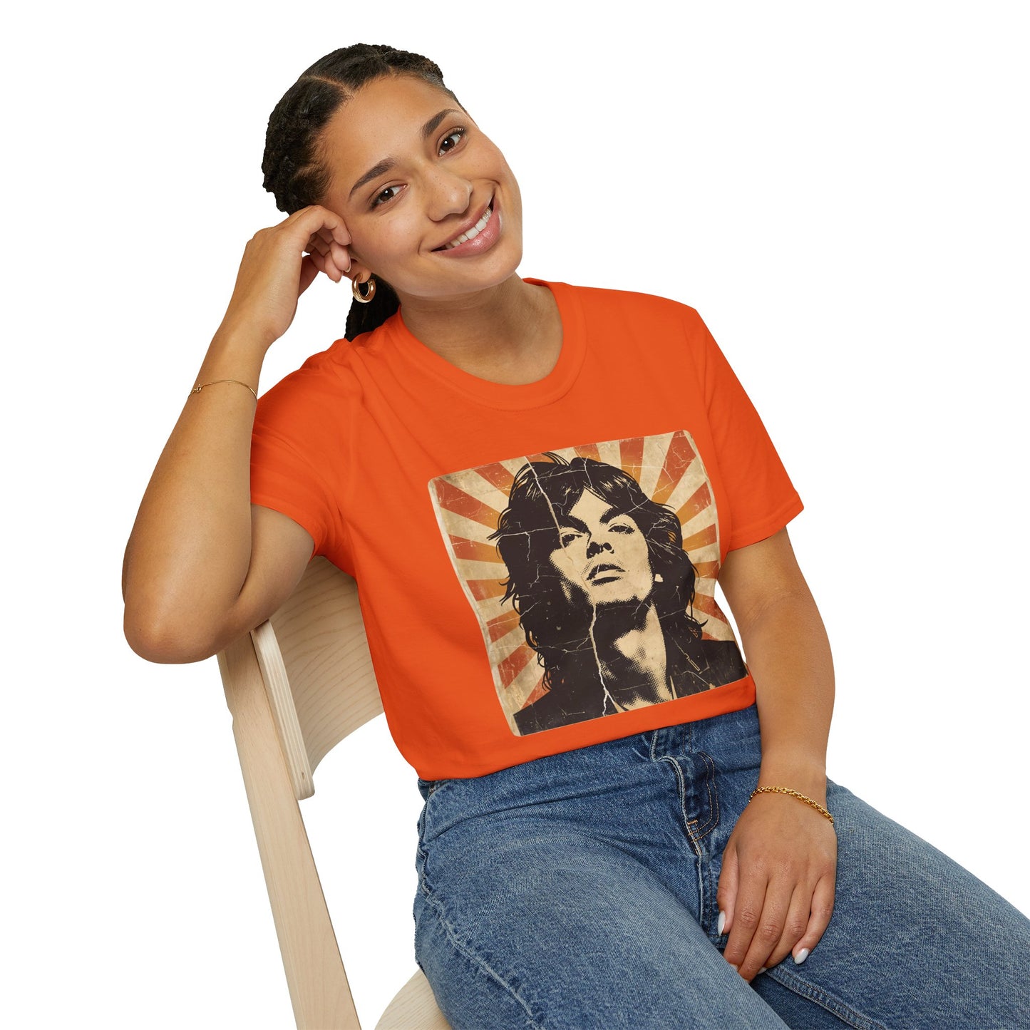 Vintage Rock Legend T-Shirt — Retro Music Icon Headshot Tee