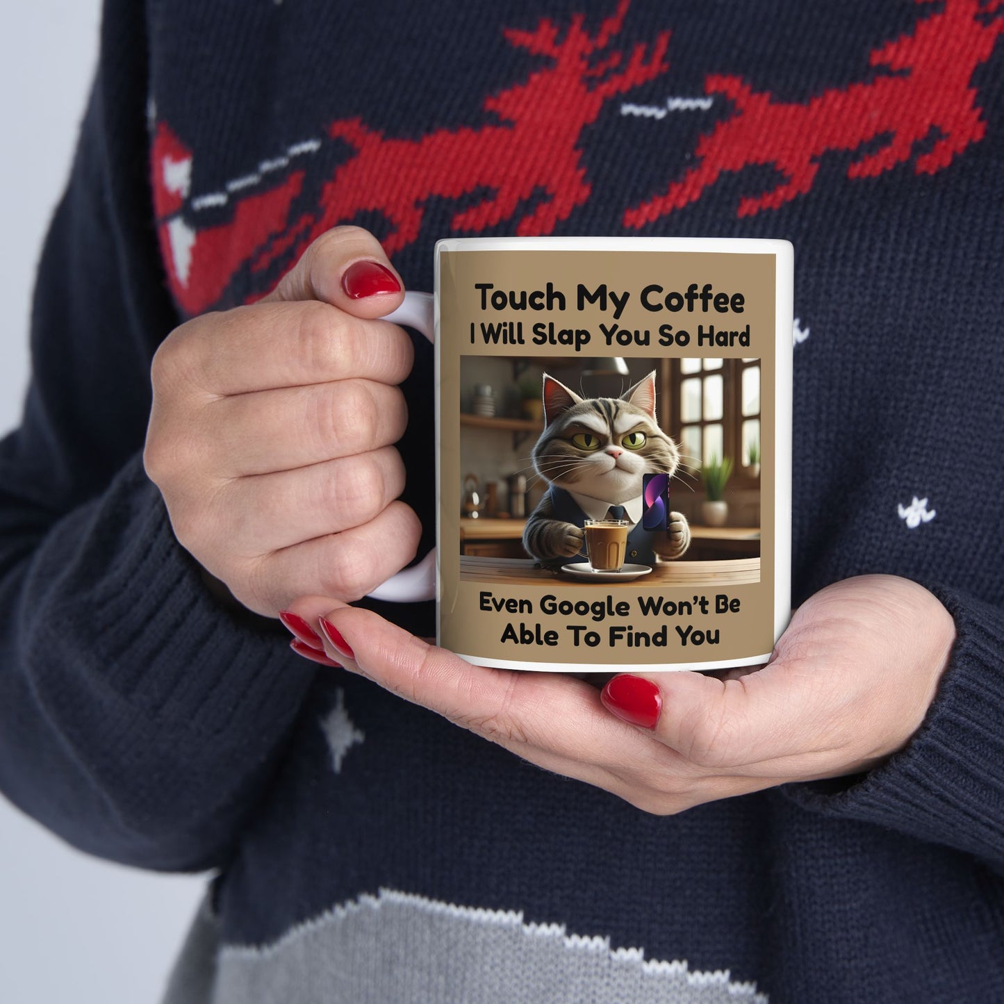 Ceramic Coffee Mug, Relaxing Coffee Vibes, Cozy Gift for Coffee Lovers, Motivational Mug, Home Office Decor, 11oz 15oz
