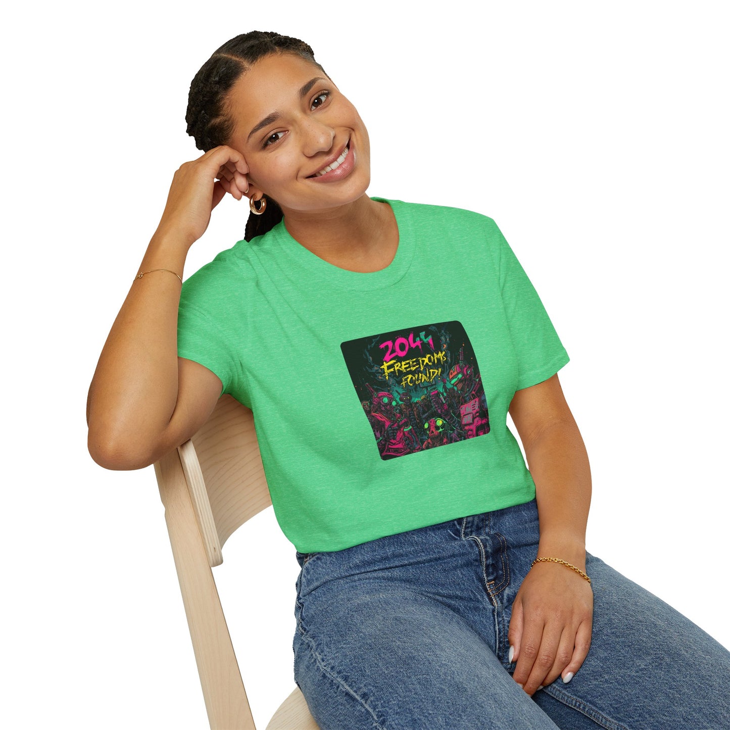 2044 Freedom Found - Cyberpunk T-Shirt