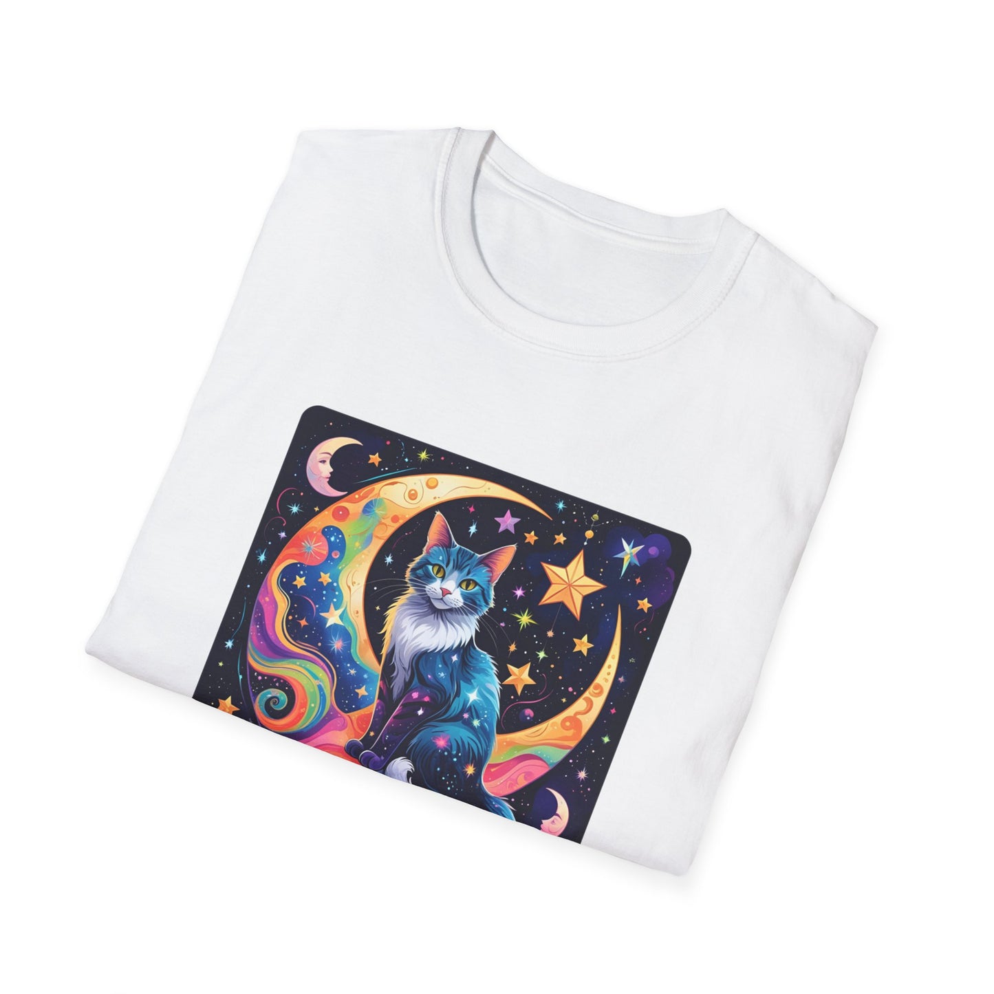 Psychedelic Moon Cat T-Shirt