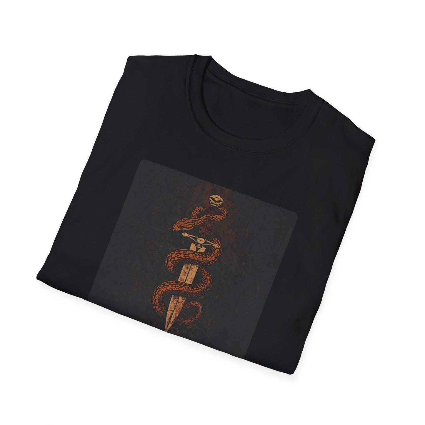 Venom & Virtue T-Shirt — Gothic Snake and Dagger