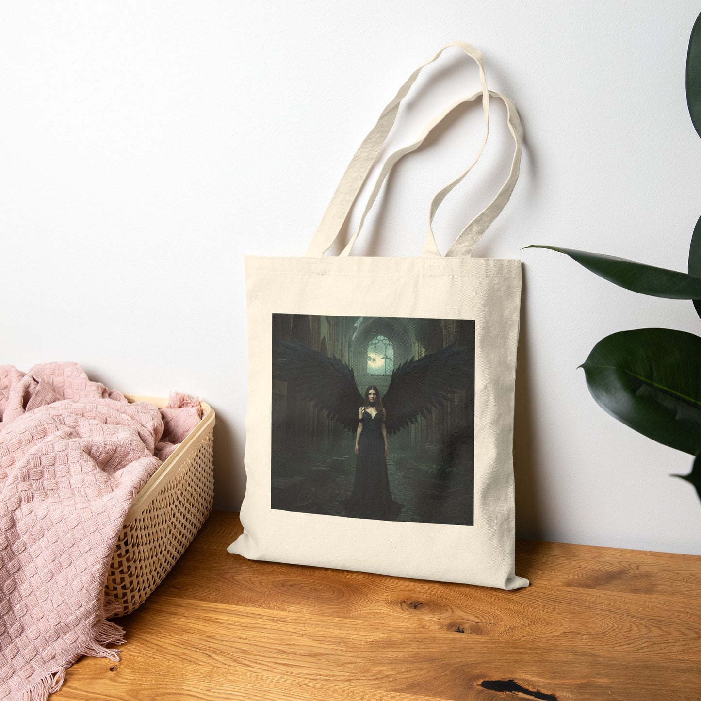 Wings of Ruin Tote Bag in Natural