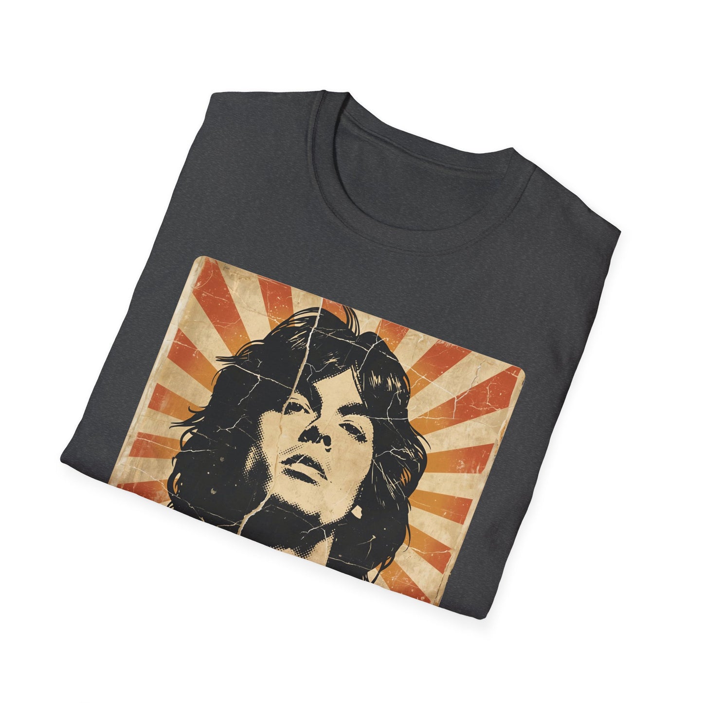 Vintage Rock Legend T-Shirt — Retro Music Icon Headshot Tee