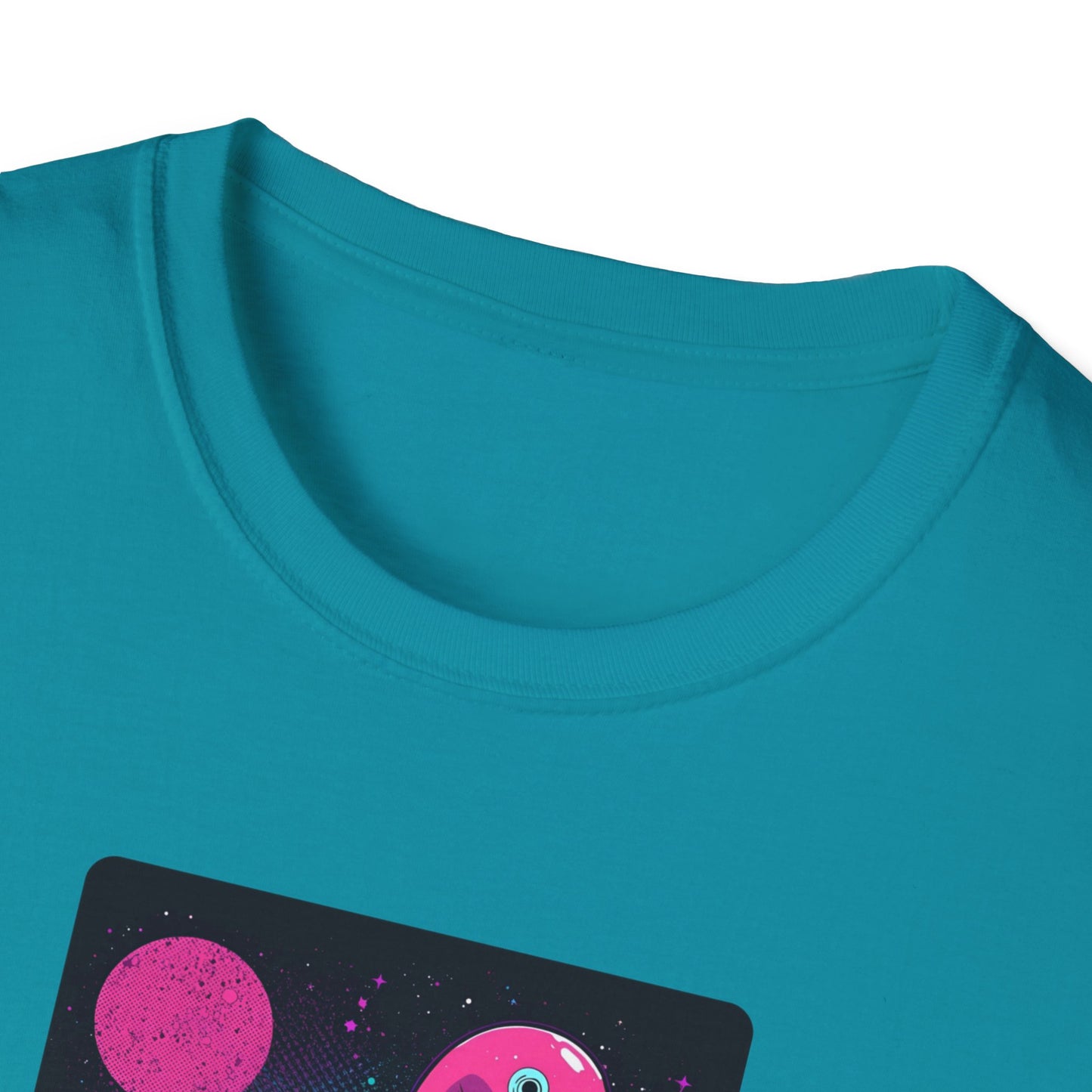 Floating Through Fckery T-Shirt – Surreal Astronaut Flamingo Space Tee
