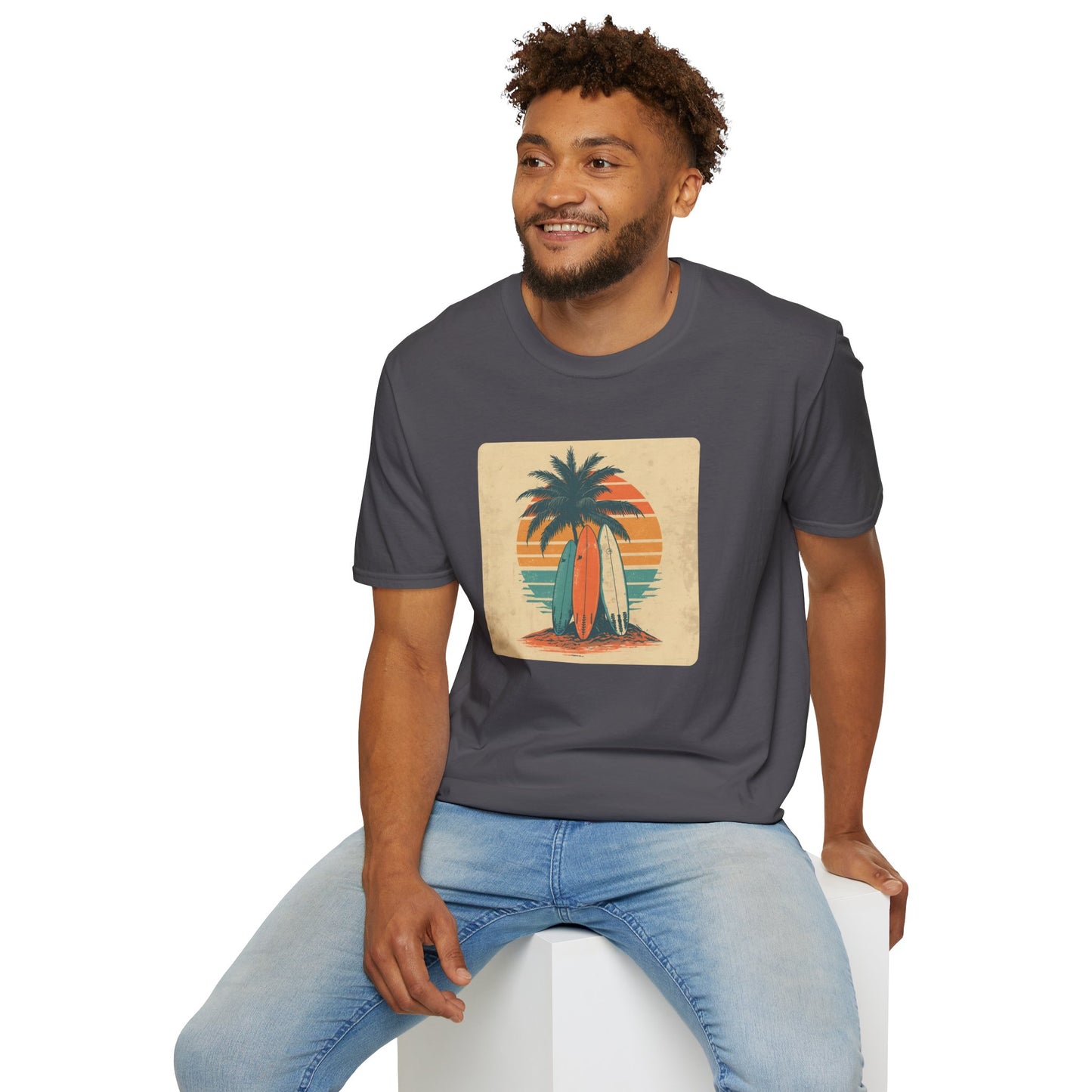 Retro Surfboard Trio – Vintage Surf Culture Tee