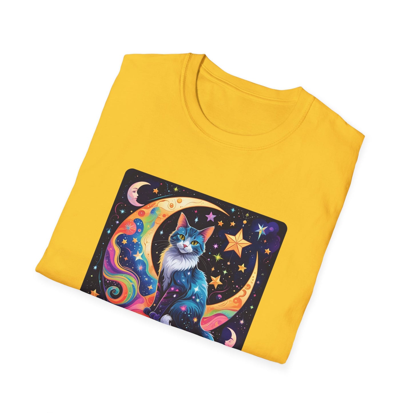 Psychedelic Moon Cat T-Shirt