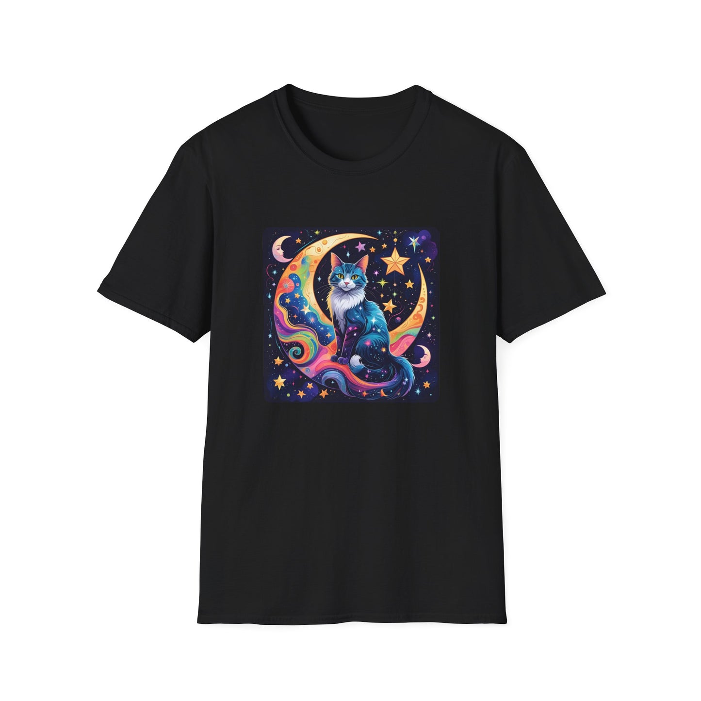 Psychedelic Moon Cat T-Shirt