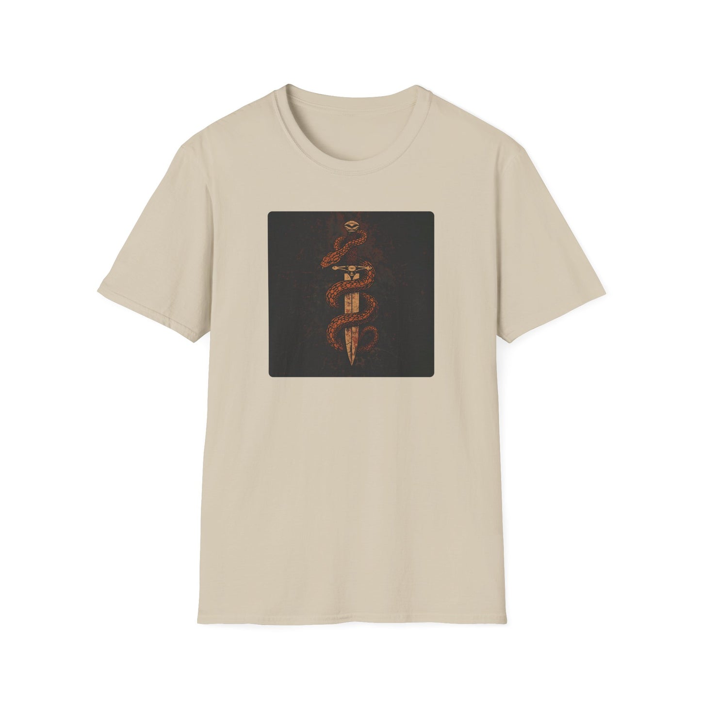 Venom & Virtue T-Shirt — Gothic Snake and Dagger