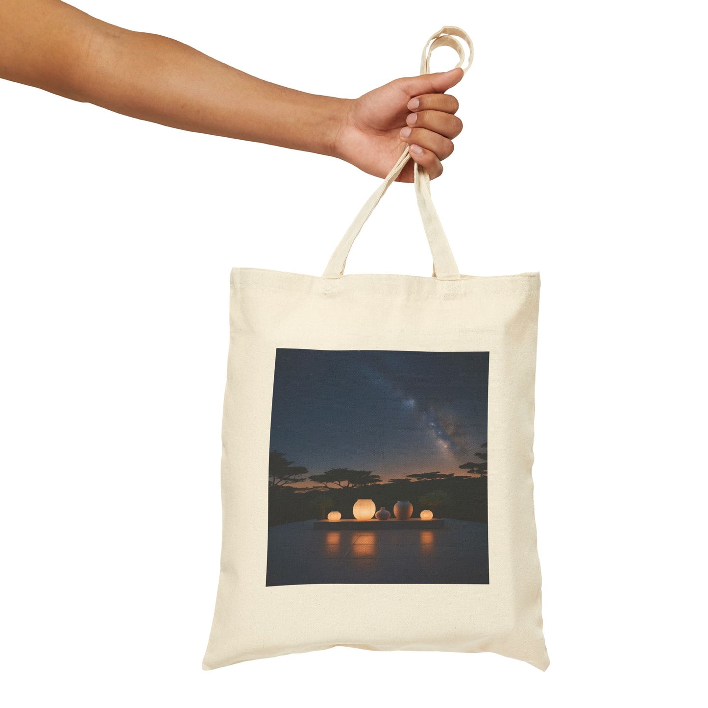 Lantern Dreams Tote Bag in Natural
