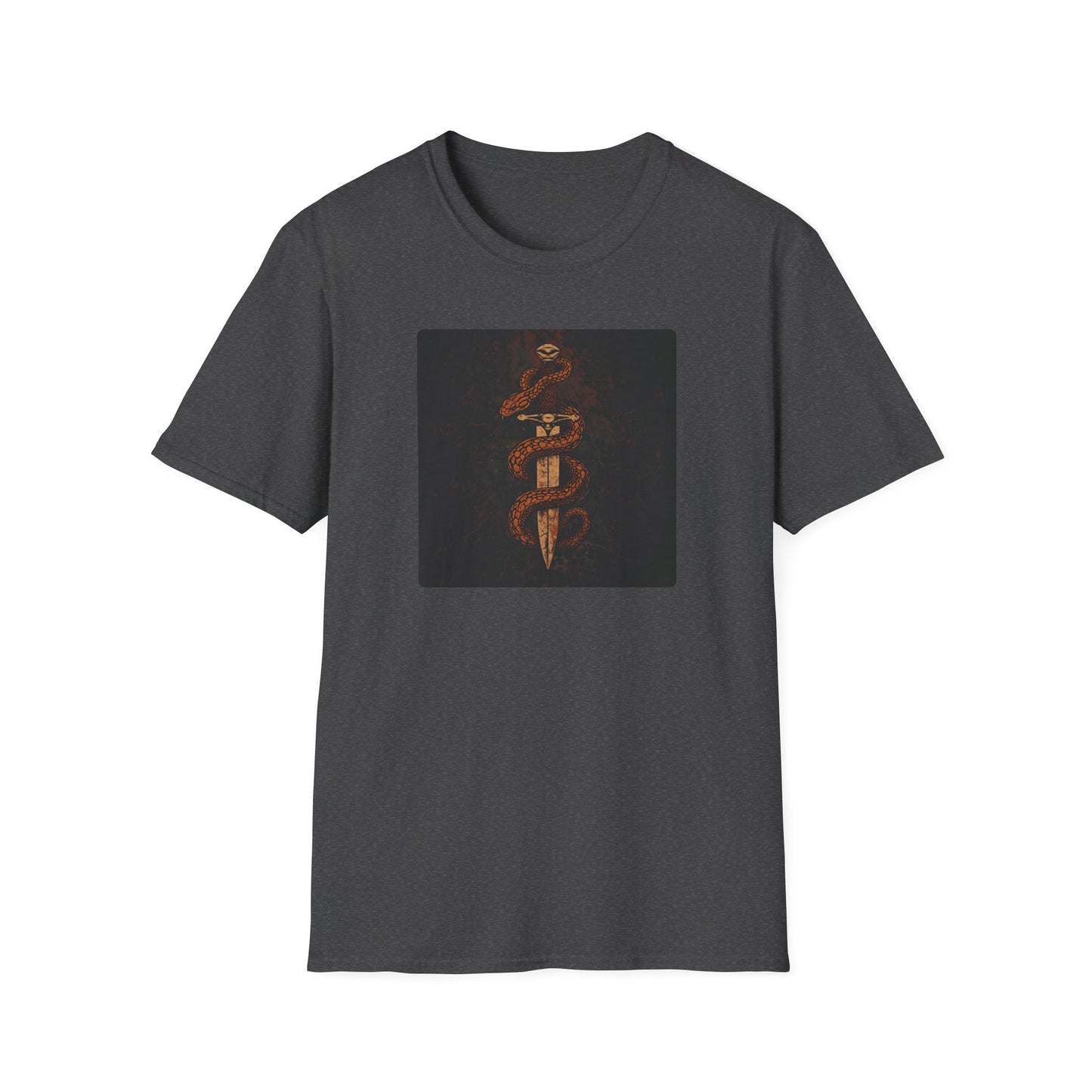 Venom & Virtue T-Shirt — Gothic Snake and Dagger