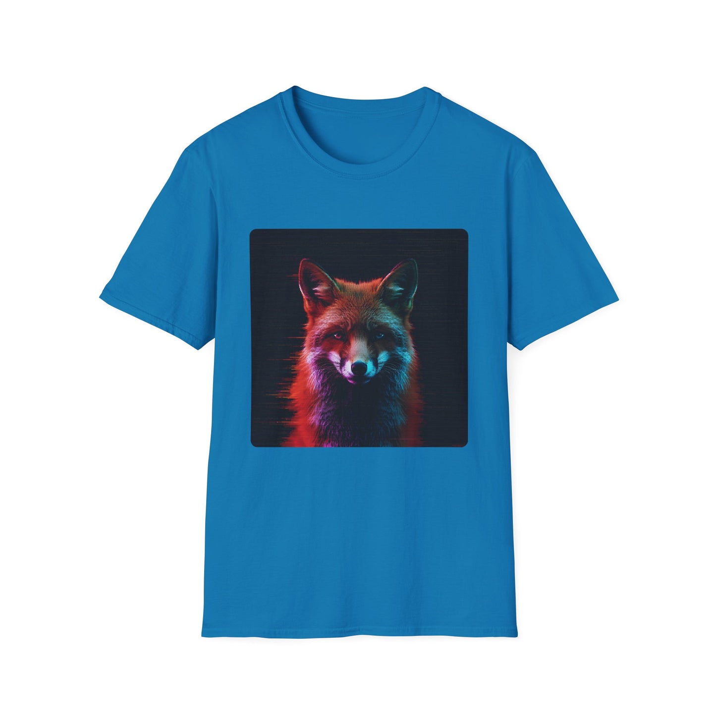 Pixel Fade – Glitched Fox Static Tee