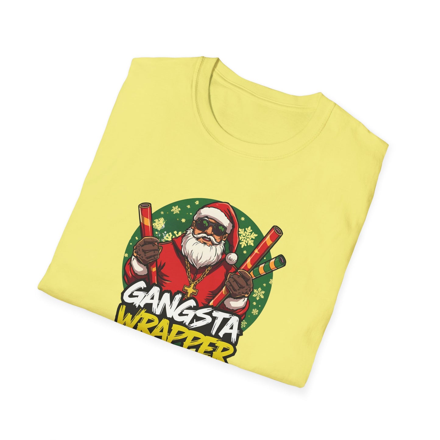 Gangsta Wrapper Santa Street Style T-Shirt