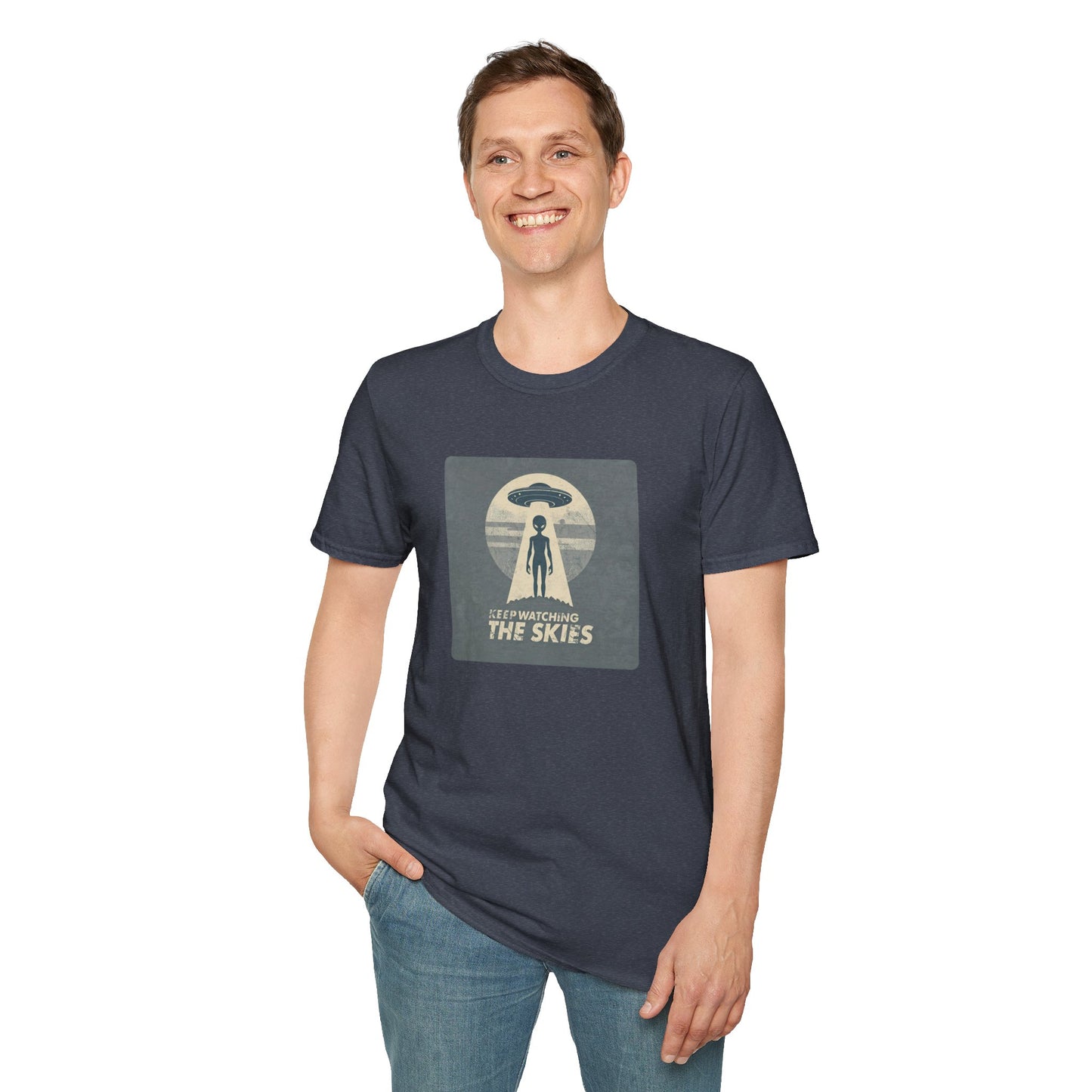 Keep Watching the Skies T-Shirt — Vintage UFO Encounter Graphic Tee