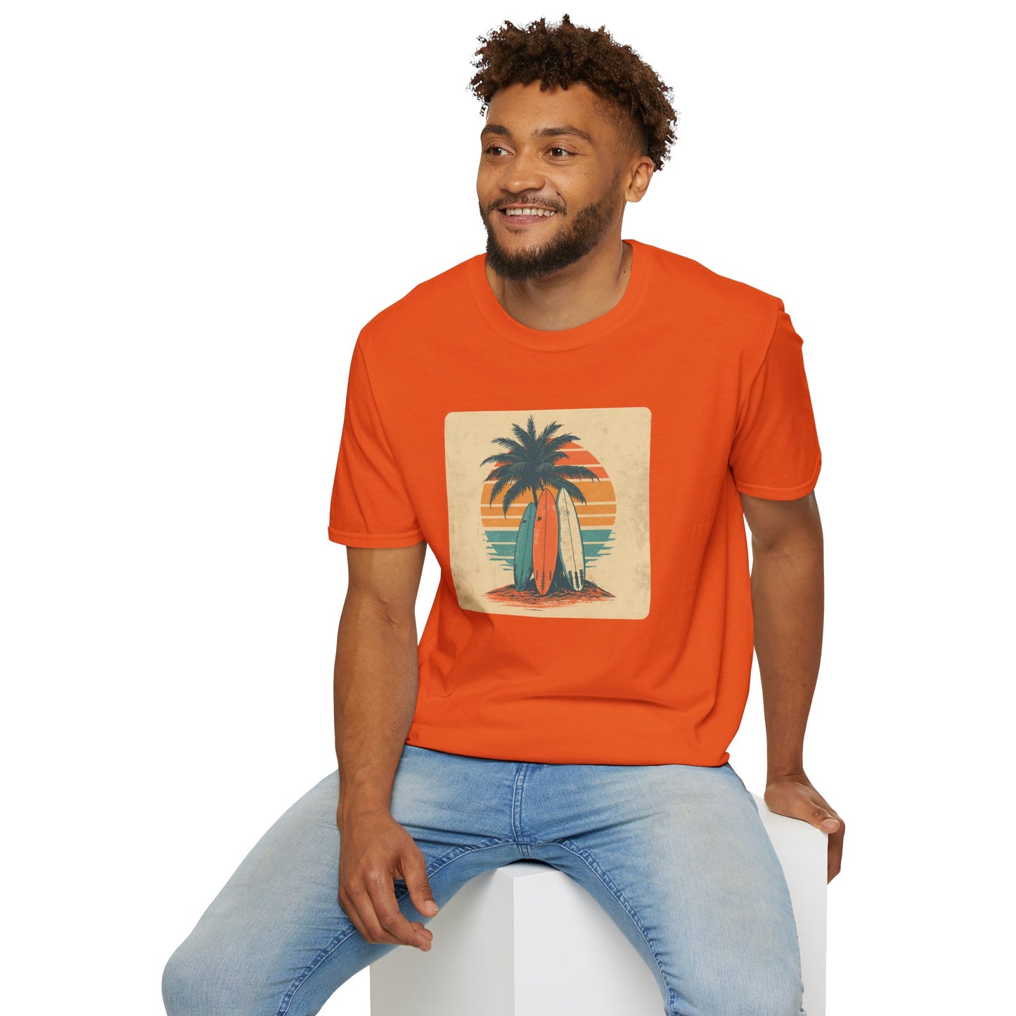 Retro Surfboard Trio – Vintage Surf Culture Tee