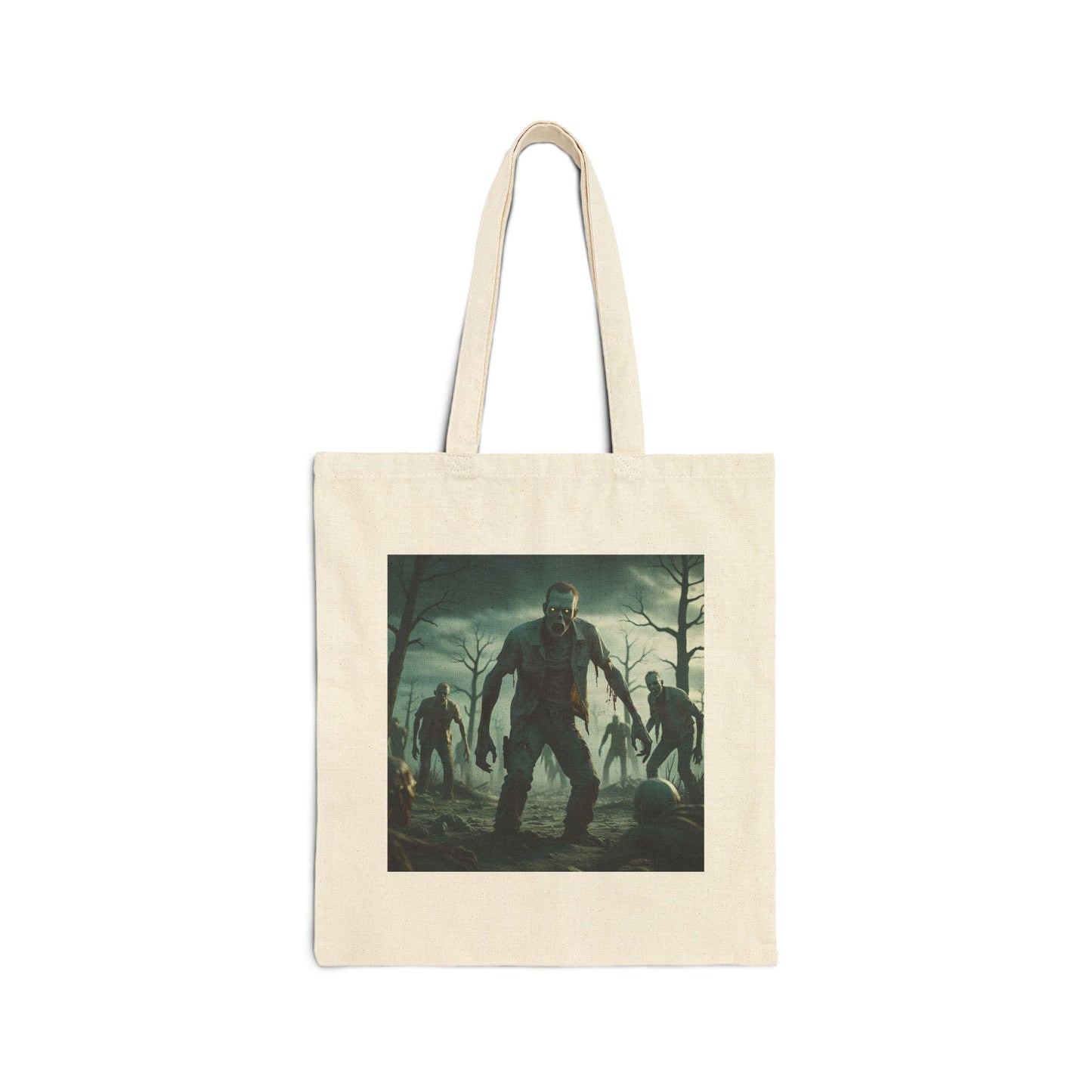 Forest of the Fallen – Zombie Inferno Tote Bag in Natural
