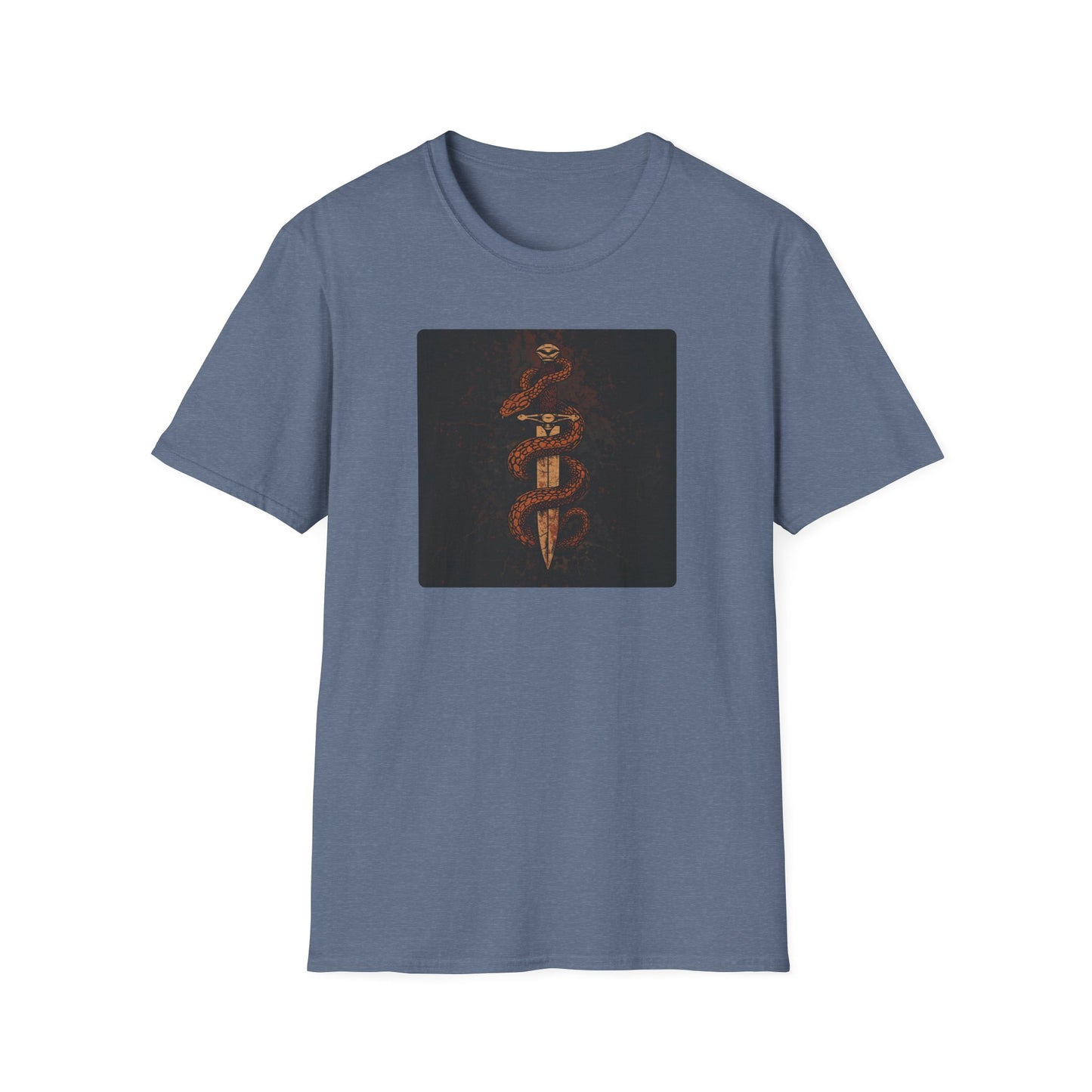 Venom & Virtue T-Shirt — Gothic Snake and Dagger