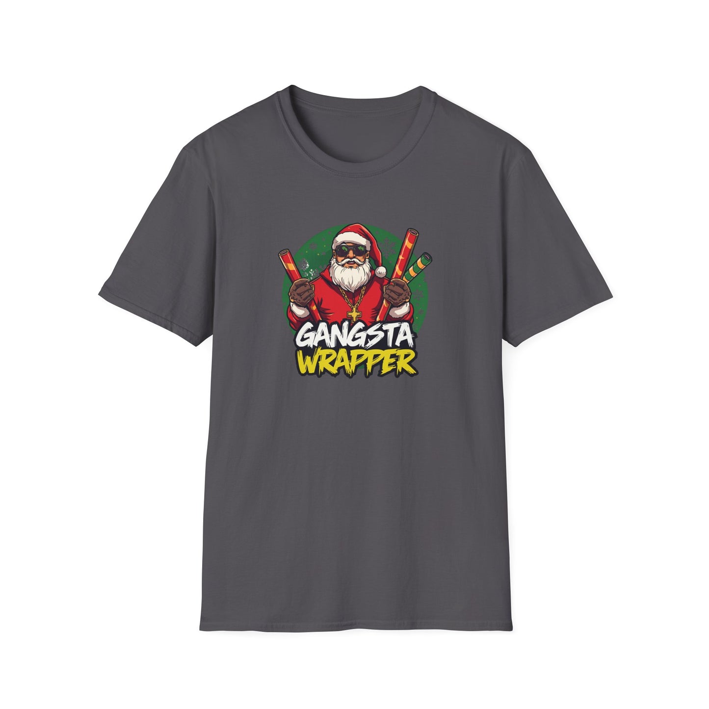 Gangsta Wrapper Santa Street Style T-Shirt