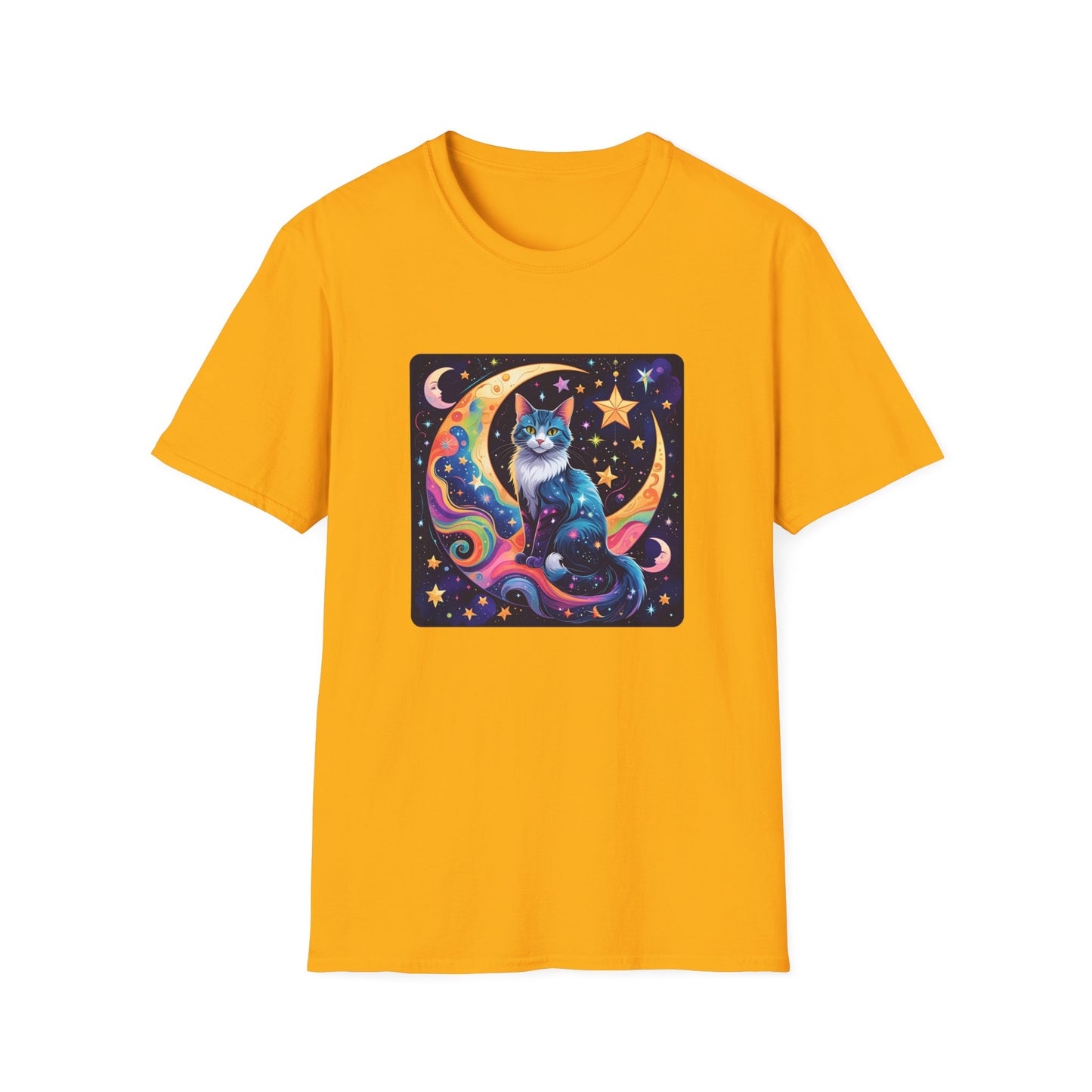 Psychedelic Moon Cat T-Shirt