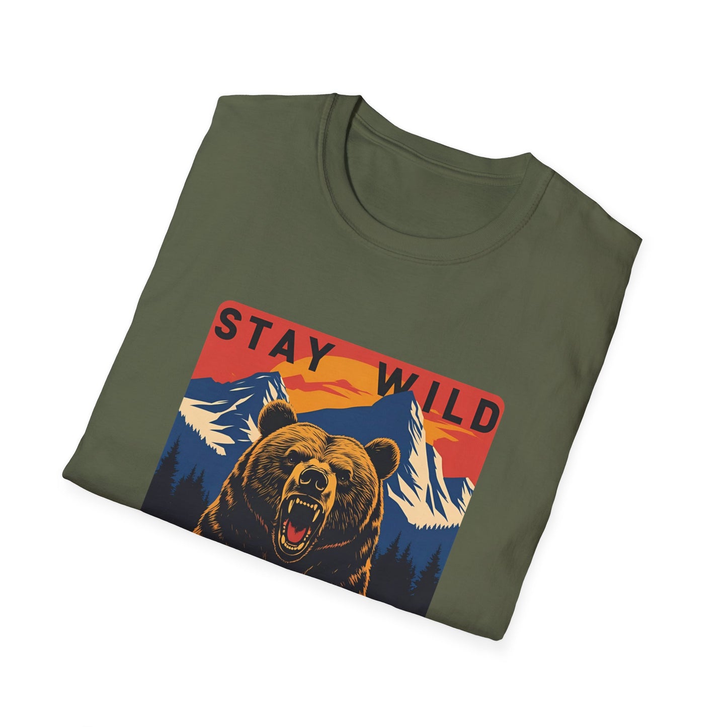 Stay Wild - Bear Graphic T-Shirt