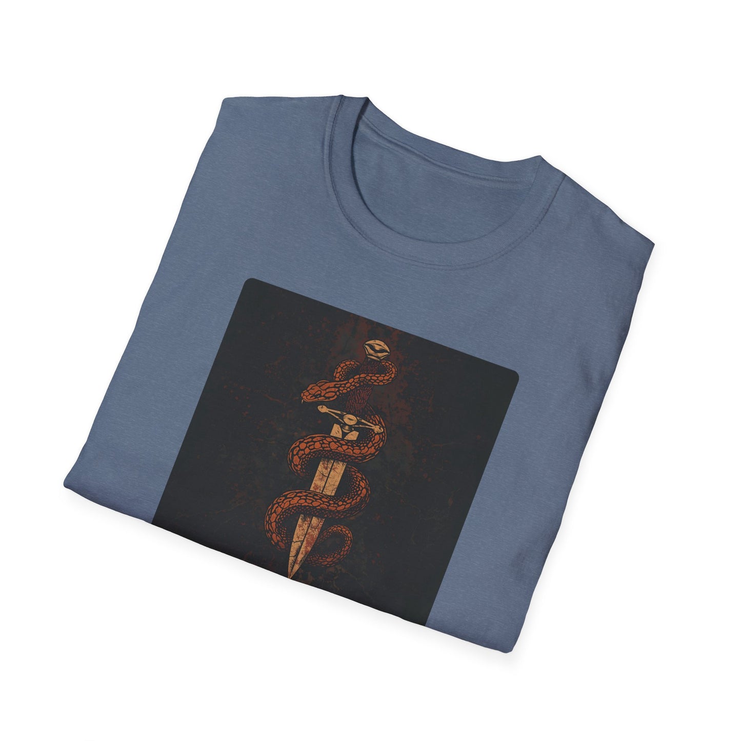 Venom & Virtue T-Shirt — Gothic Snake and Dagger