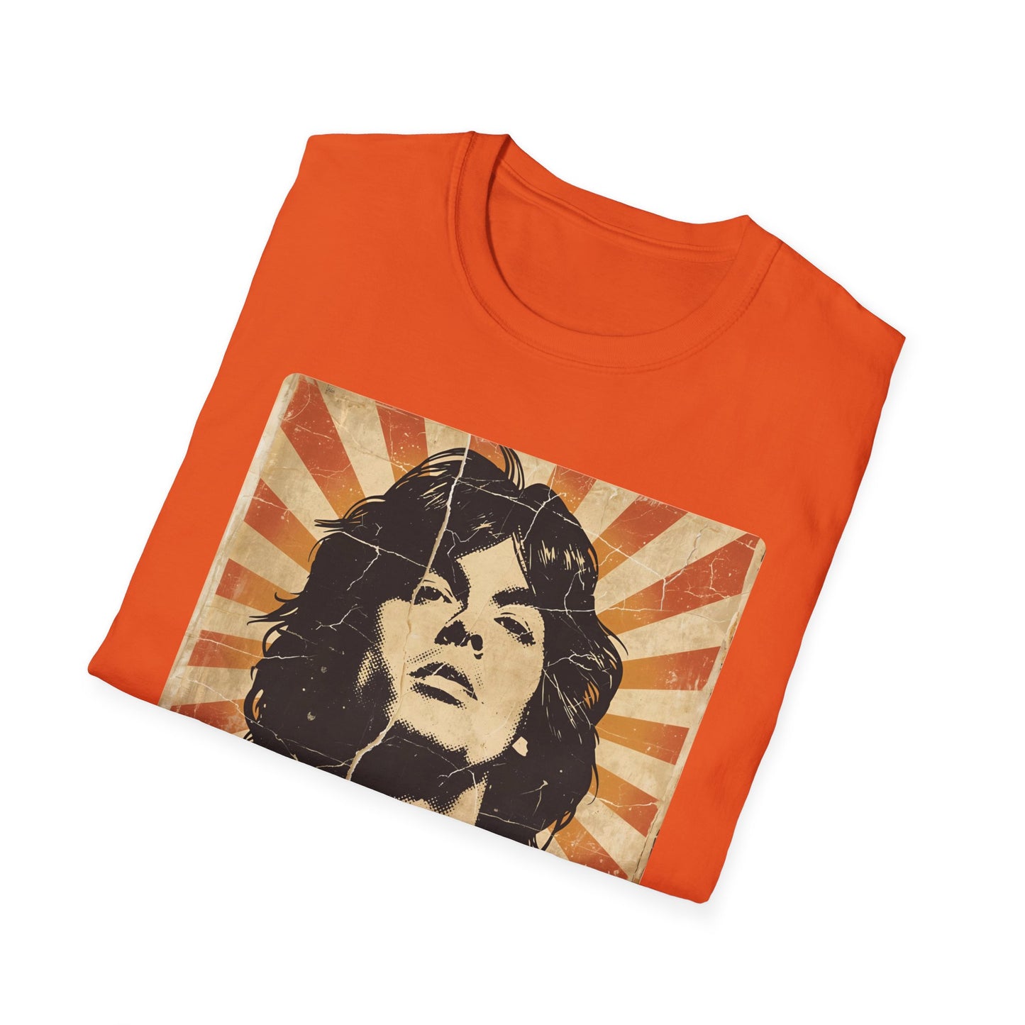 Vintage Rock Legend T-Shirt — Retro Music Icon Headshot Tee
