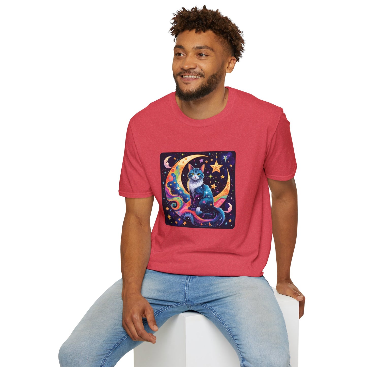 Psychedelic Moon Cat T-Shirt