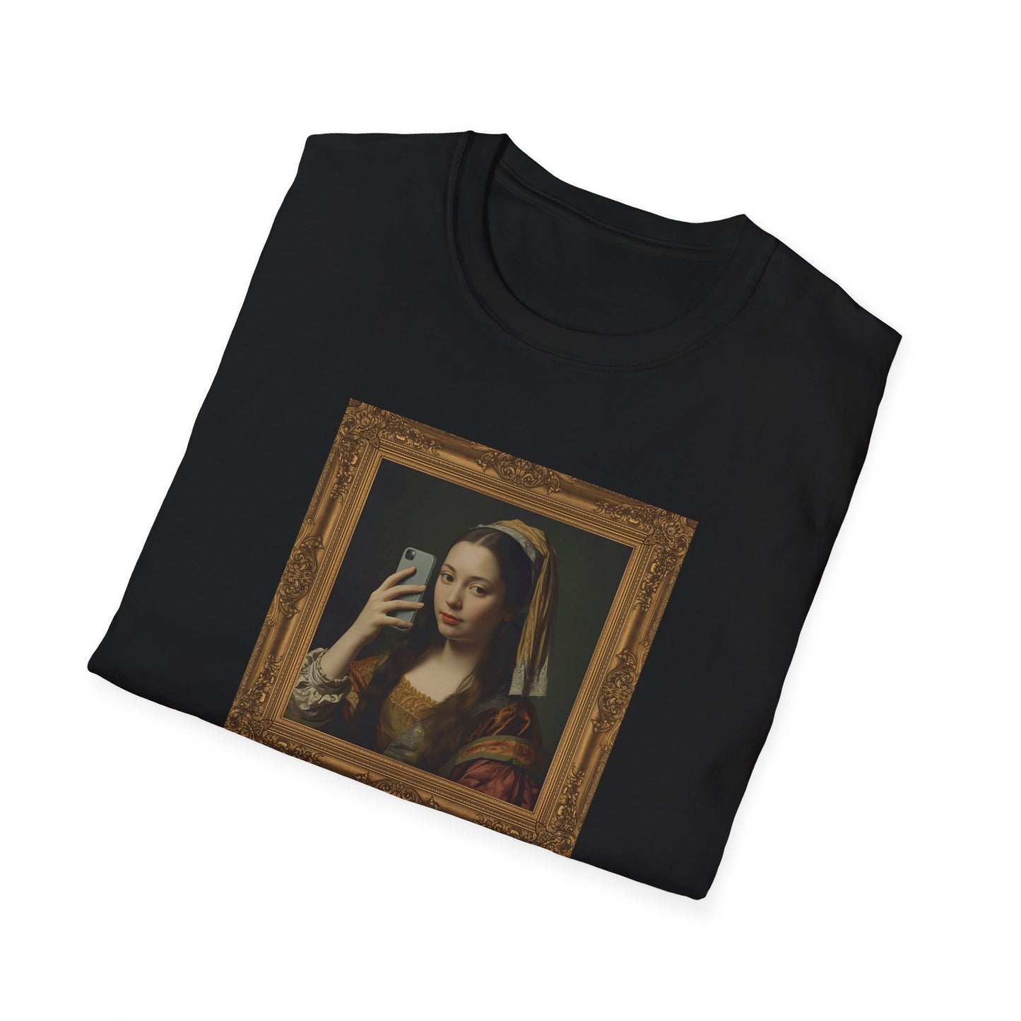 Renaissance Selfie T-Shirt – Classical Art Parody with Modern Twist
